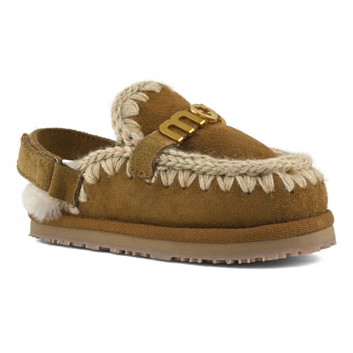 Eskimo slipper back strap Cognac F25-MU.FW161024A COG MOu 