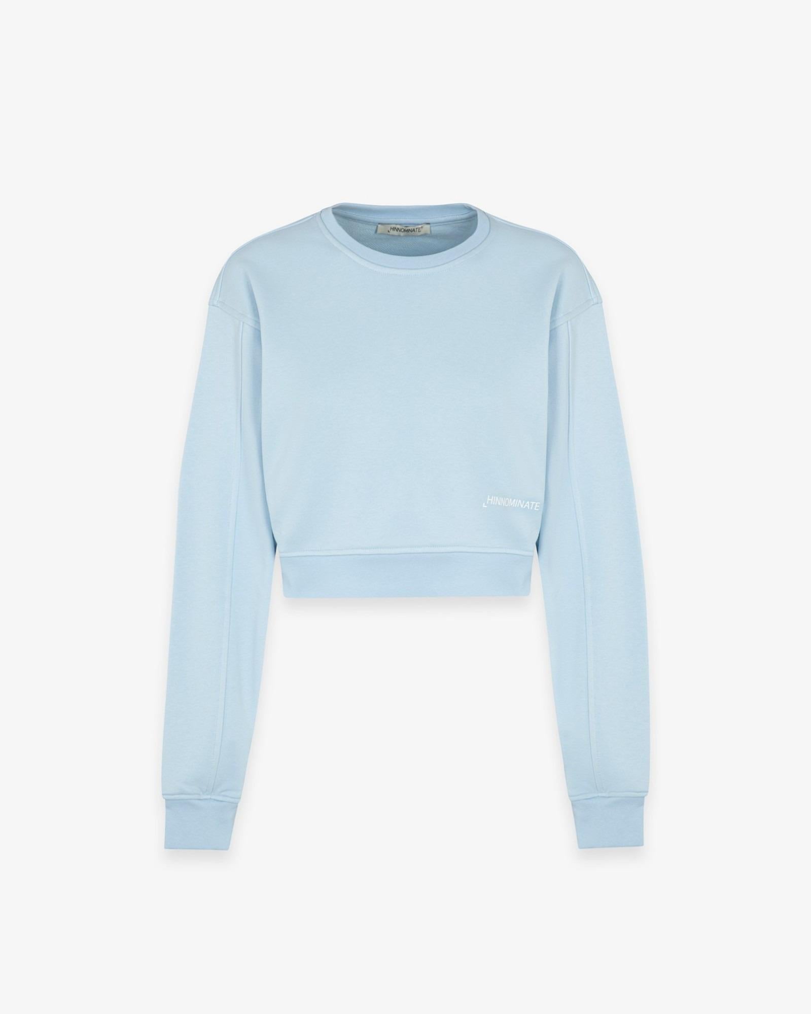 Felpa Corta Paricollo Basica  Azzurro Pastello HINNOMINATE HMABW02364-TMTF0009 BL66 HINNOMINATE 