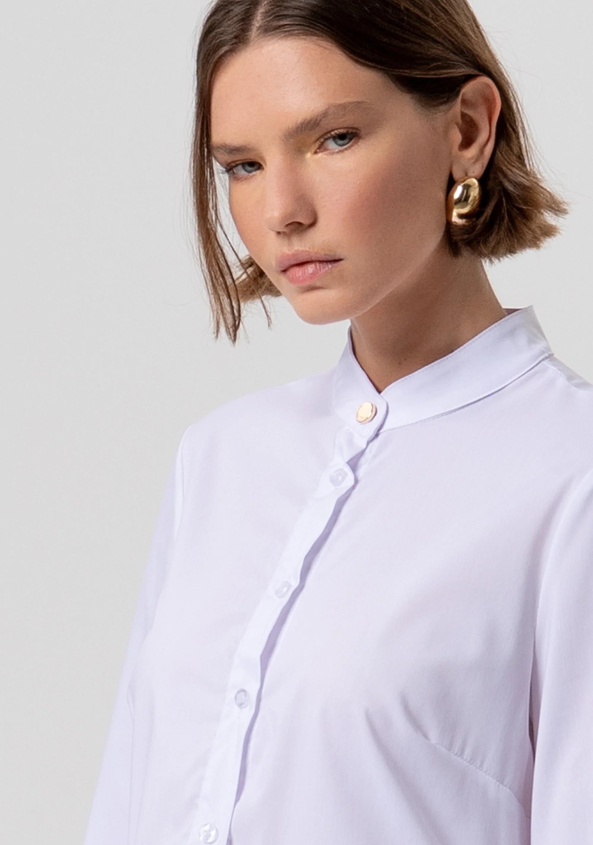 Camicia regular in popeline white FR26ST6038W697F9 278 FRACOMINA 