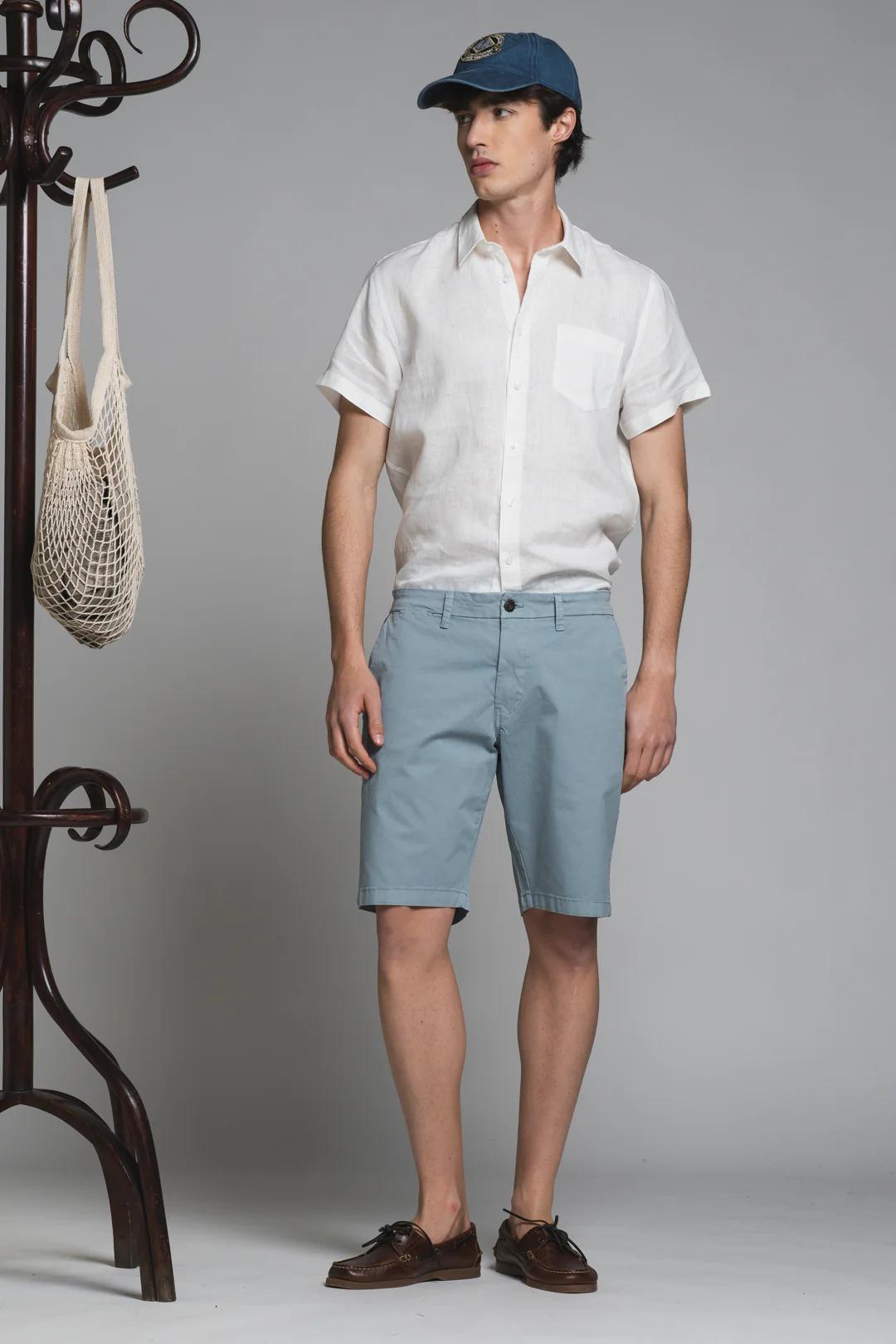 REY CHINO SHORT IN TWILL BLEACH IM26SSBM-REY-GAB 170 IMPURE 