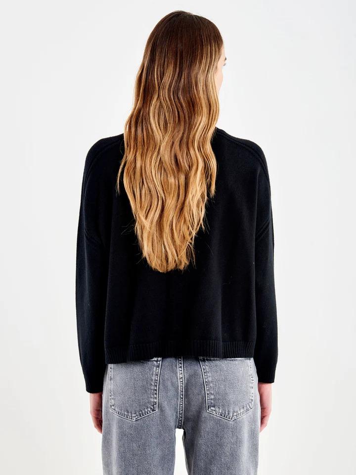 VICOLO-Dolcevita Maniche a Martello Nera 77063 NERO VICOLO 