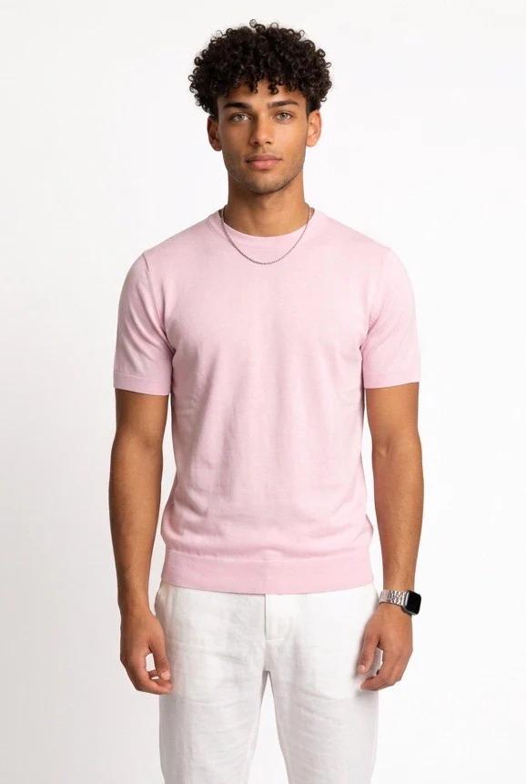 DIKTAT T-SHIRT IN FILO DK17-036 ROSA DK17-036 ROSA DIKTAT 