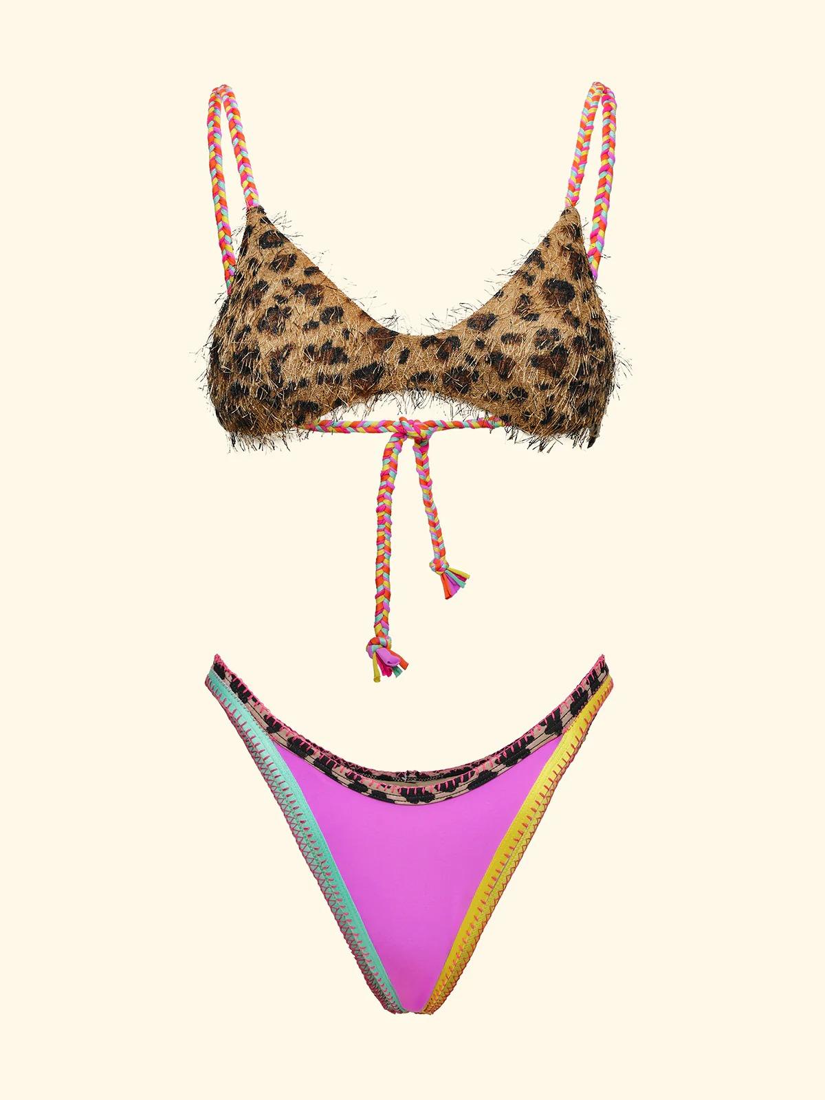 Bikini Donna Fxxk top regolabile-slip fisso Fantasia SW0111X10 FK26-SW0111 X10 F**K 