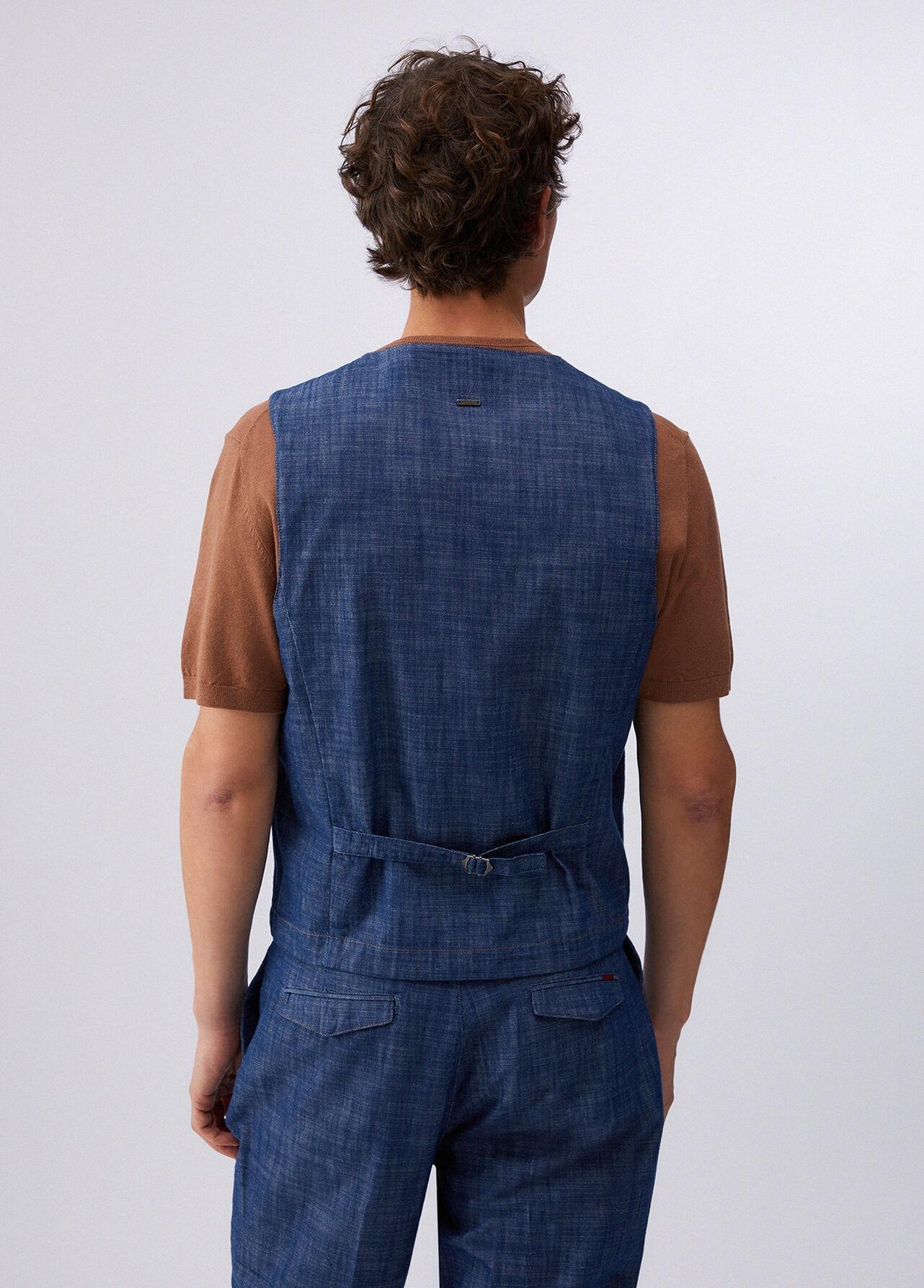 Liu-jo Gilet in denim chambray QA6024T493A 77000 LIU-JO 