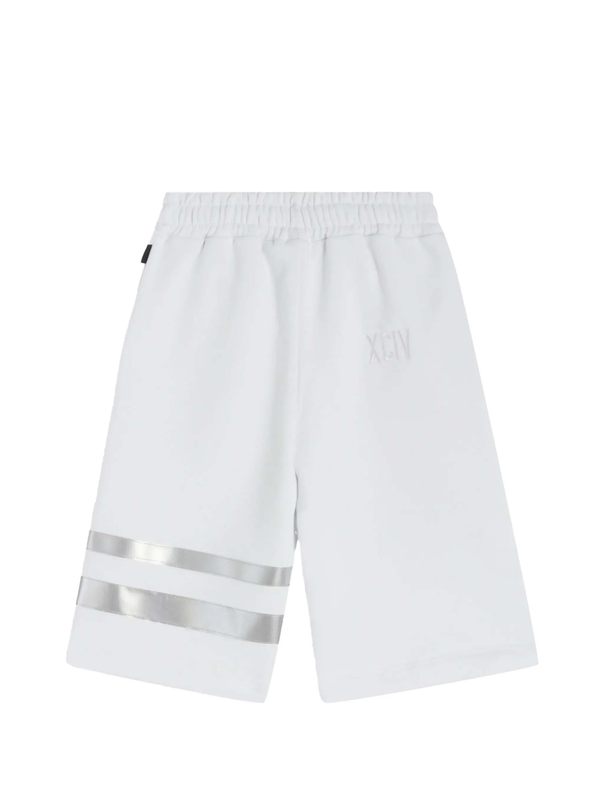 GCDS bermuda bambino con bande catarifrangenti bianco C1UJQL705F004 100B GCDS 