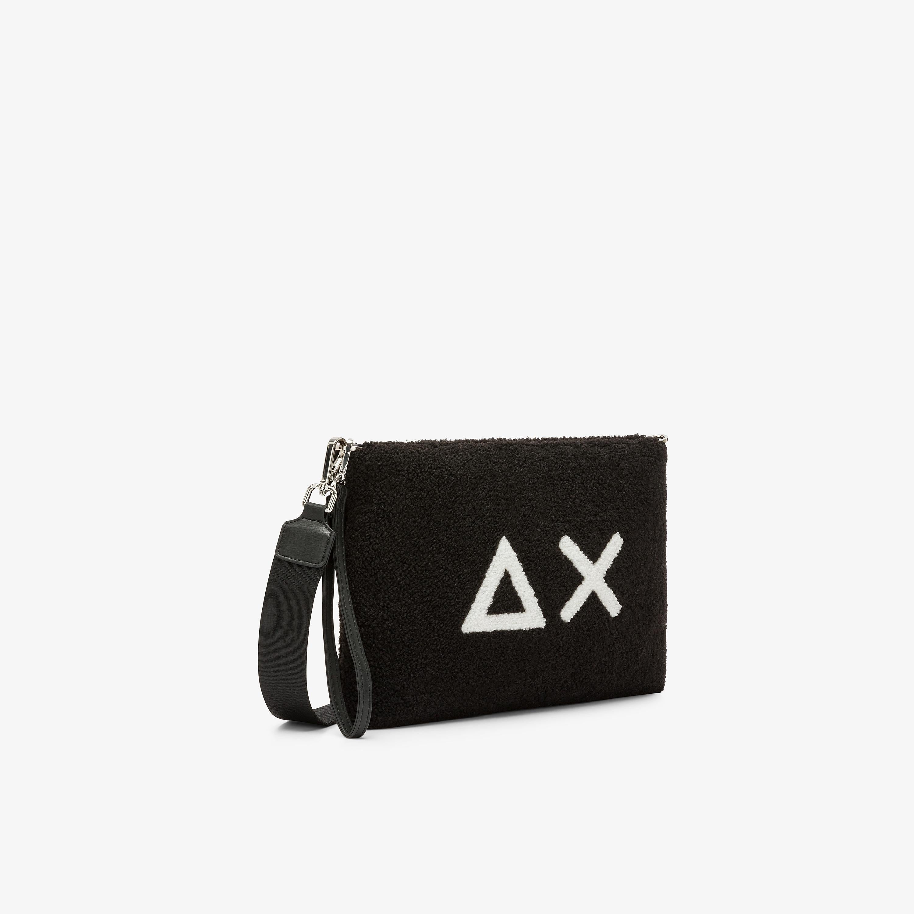 Pochette in teddy nero X45223 11 SUN 68 