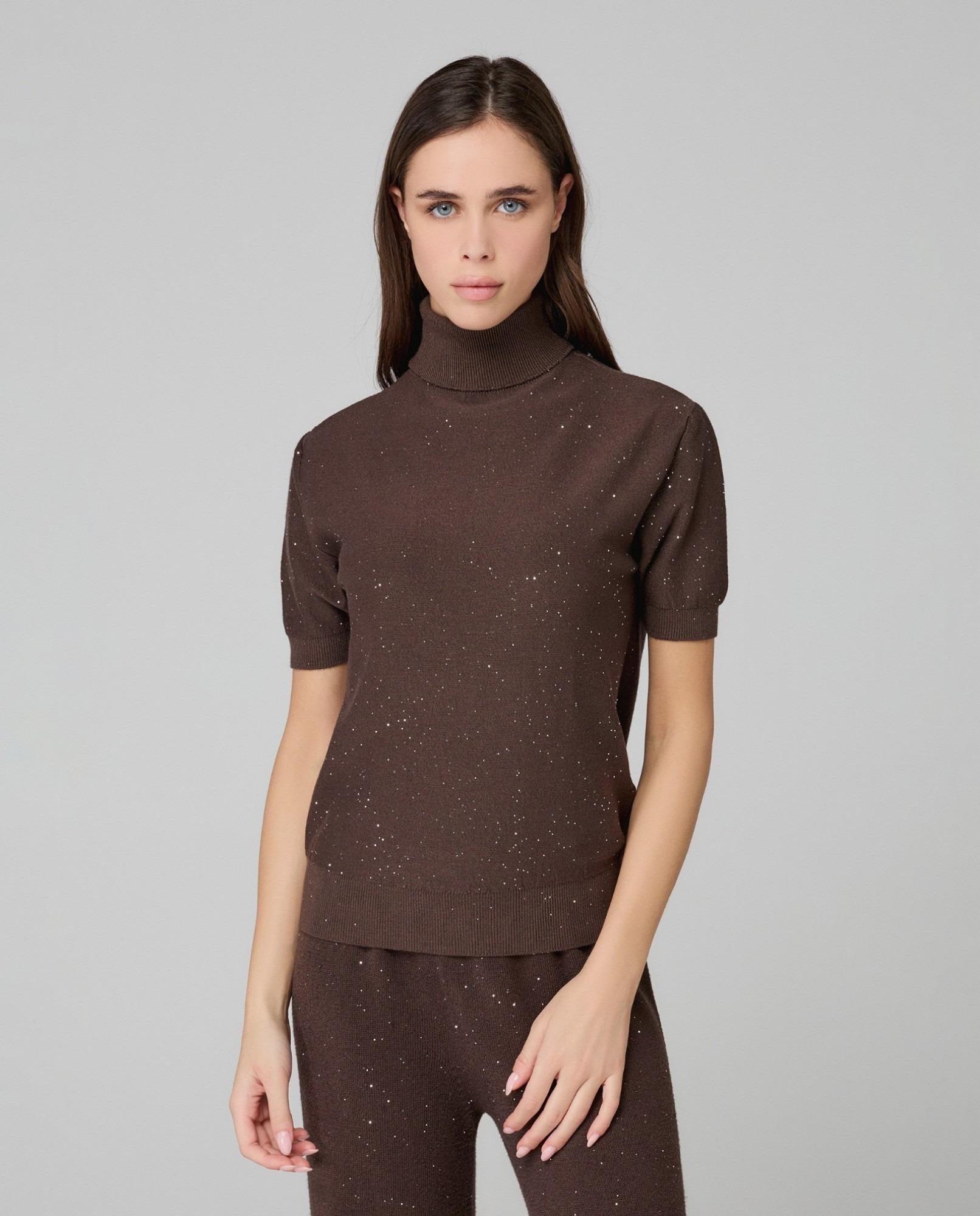 Dolcevita Mezza Manica Con Paillettes  Moro HINNOMINATE HMABW02312-MTTM0001 MA03 HINNOMINATE 