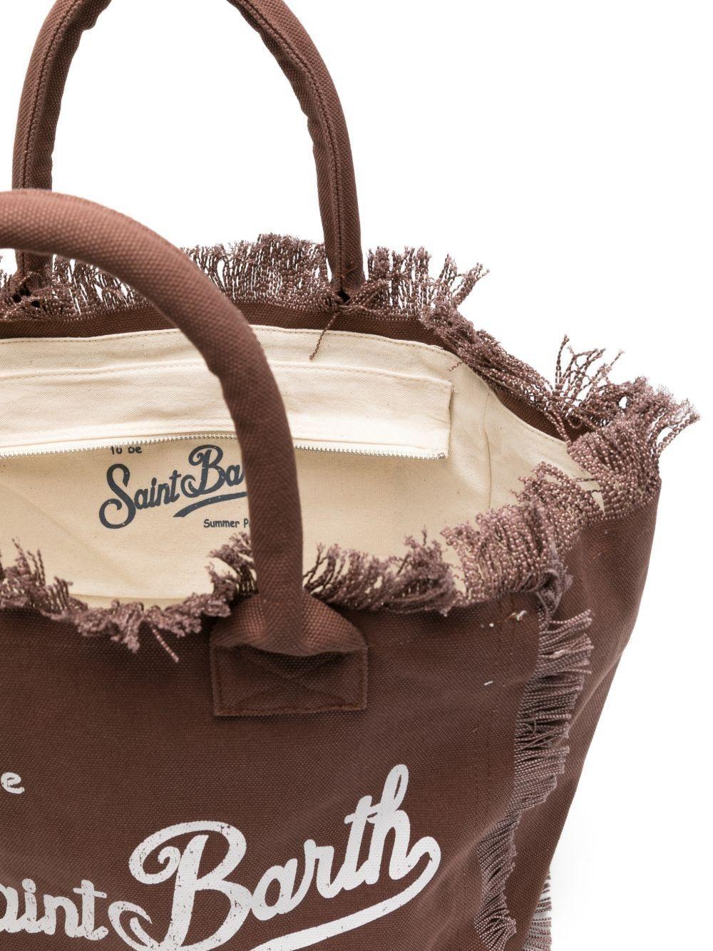Borsa Vanity MC2 Saint Barth marrone con logo a contrasto VANI00100098L VANI001 00098L MC2 SAINT BARTH 