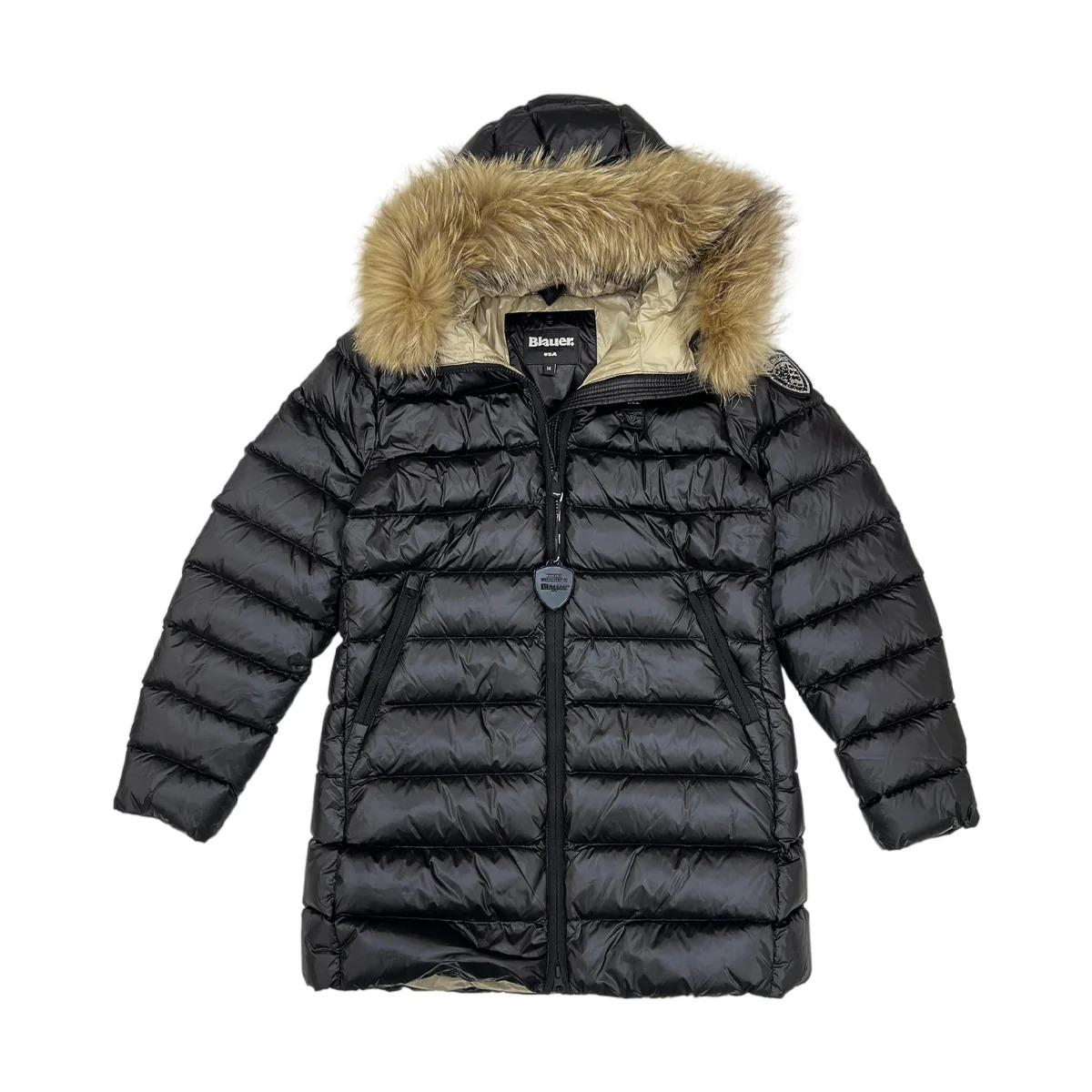 PIUMINO LUNGO CON PELLICCIA KRISTIN JUNIOR NERO 25WBLGK03381-007285 999EI BLAUER 