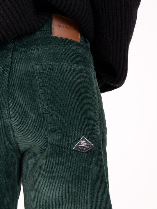 Pantalone Marta Roy Roger's in Velluto Verde Bottiglia RND091P3290112 C0188 ROY ROGER'S 