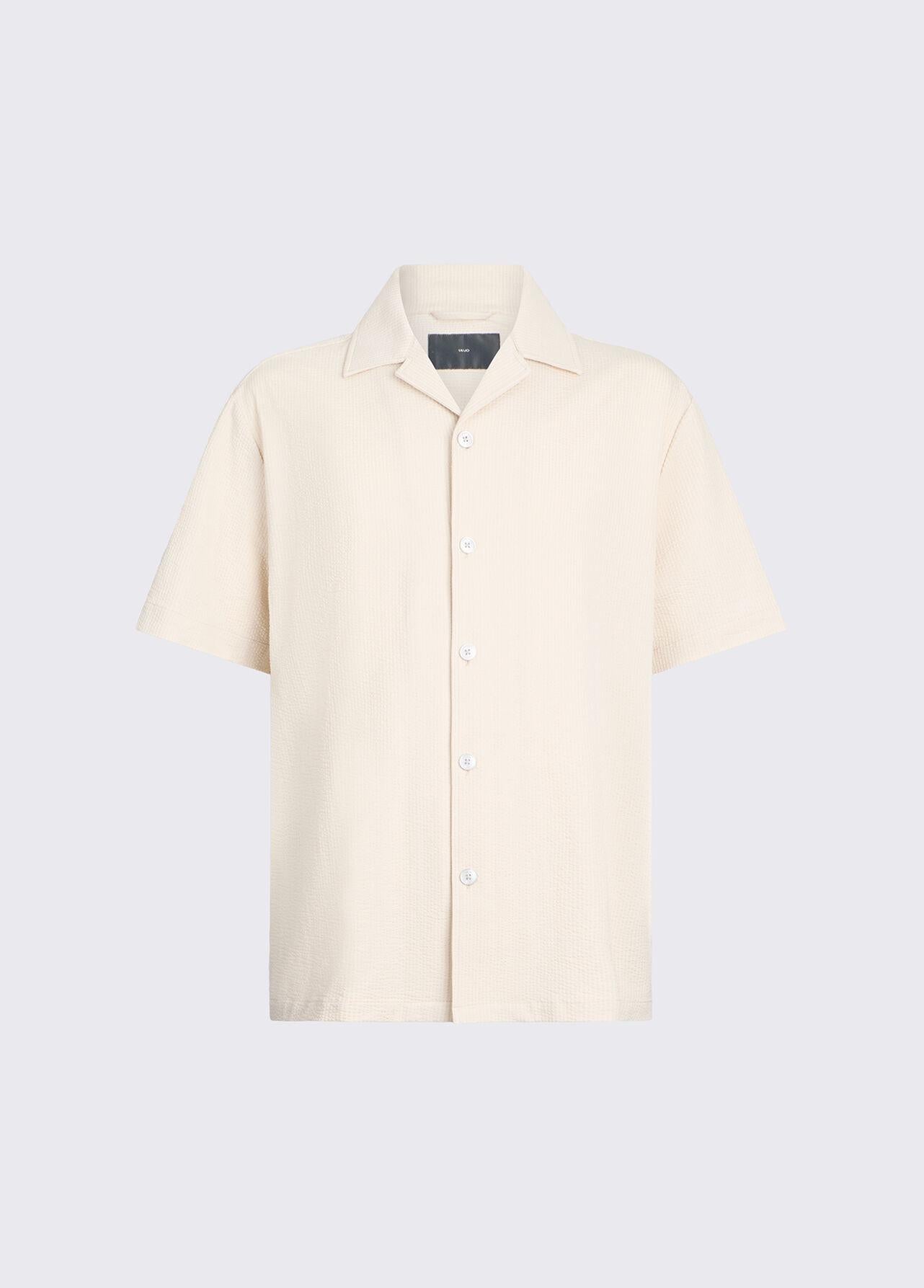 Liu-jo Camicia in seersucker beige QA6268T452A 20601 LIU-JO 