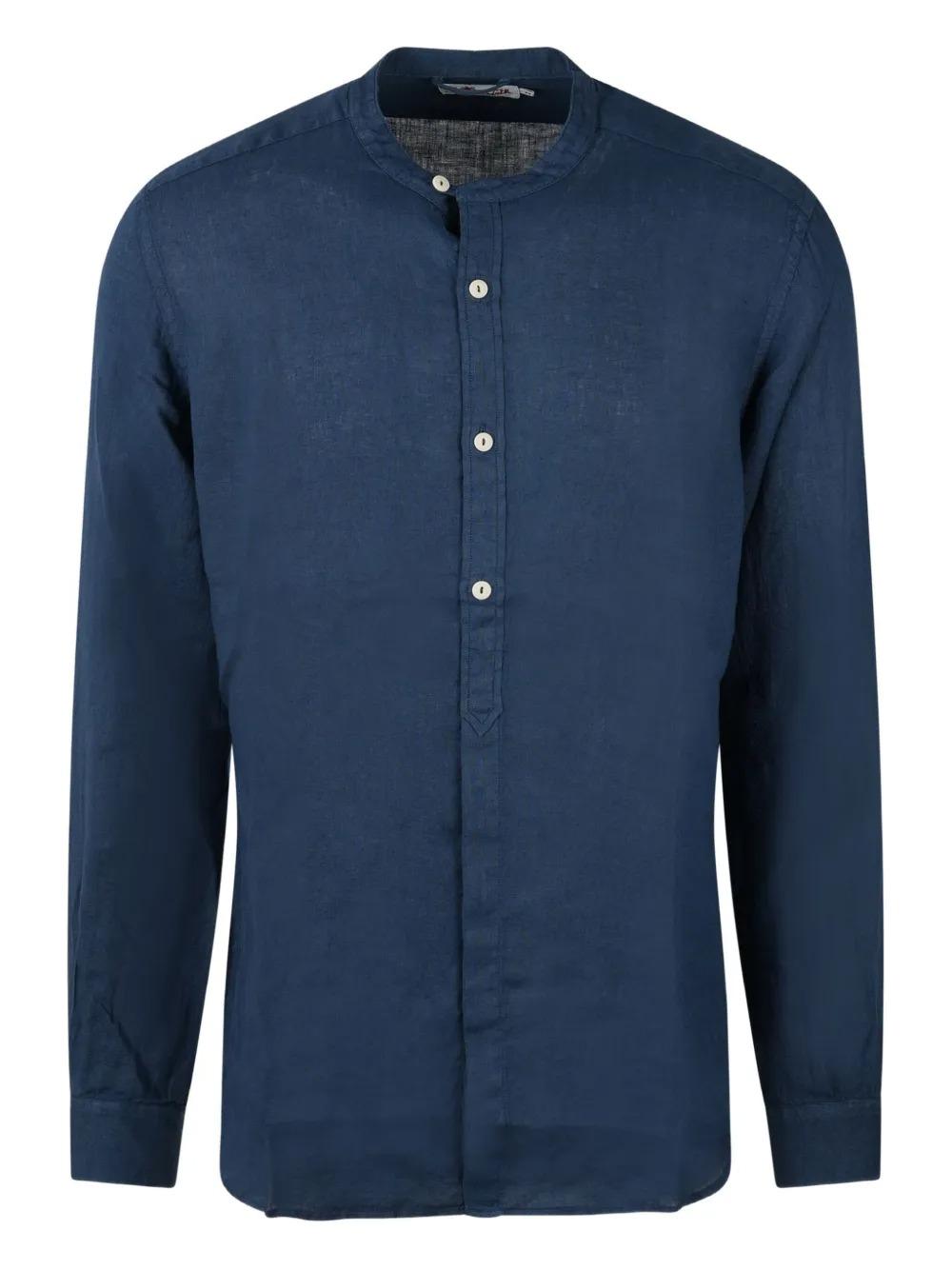 MC2 Saint Barth Camicia in lino NAX000100119L blu NAX0001 00119L MC2 SAINT BARTH 