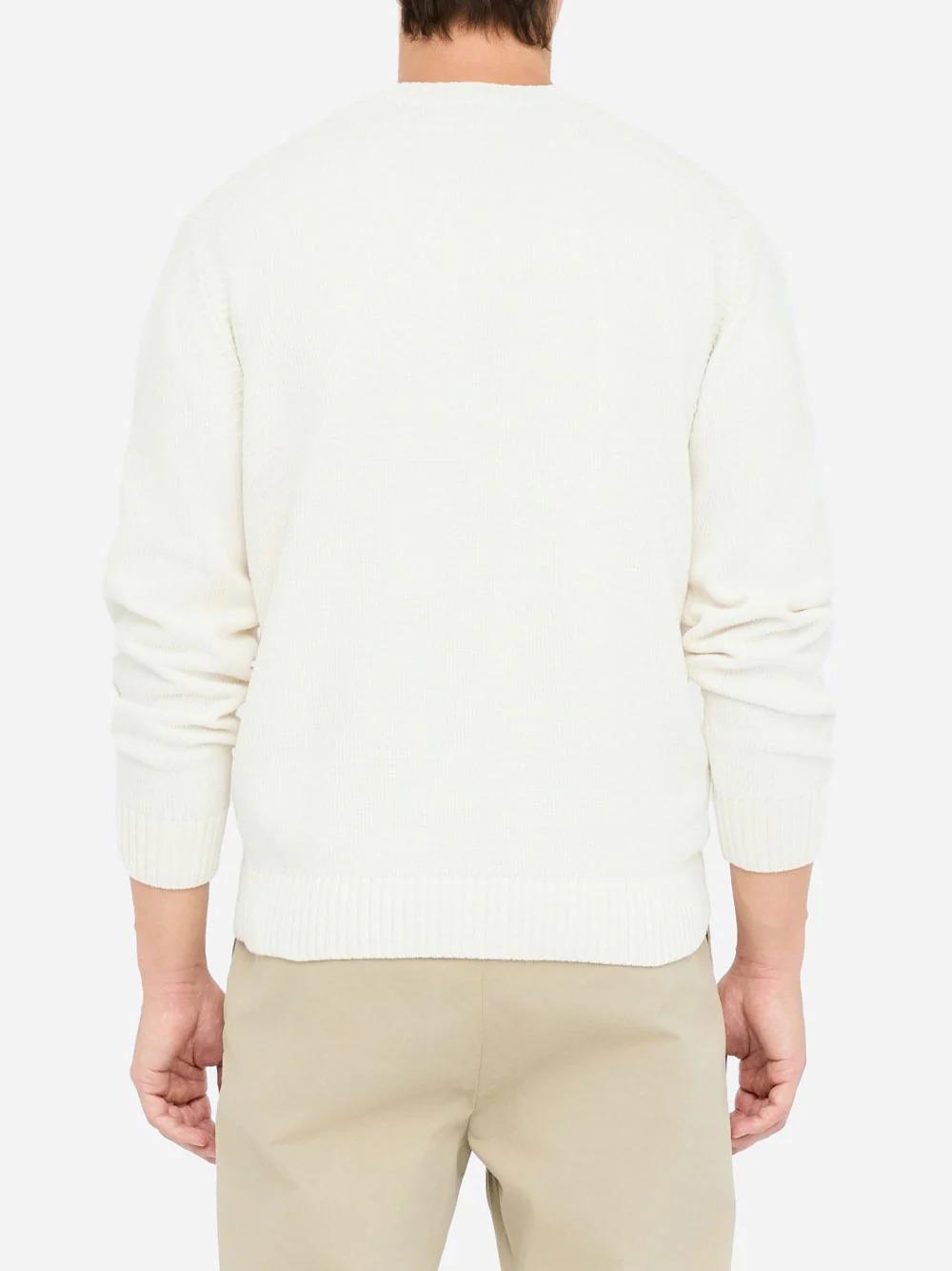 Maglione A Girocollo Uomo Liu Jo In Ciniglia Tofu QF5079MA29P 14801 LIU-JO 