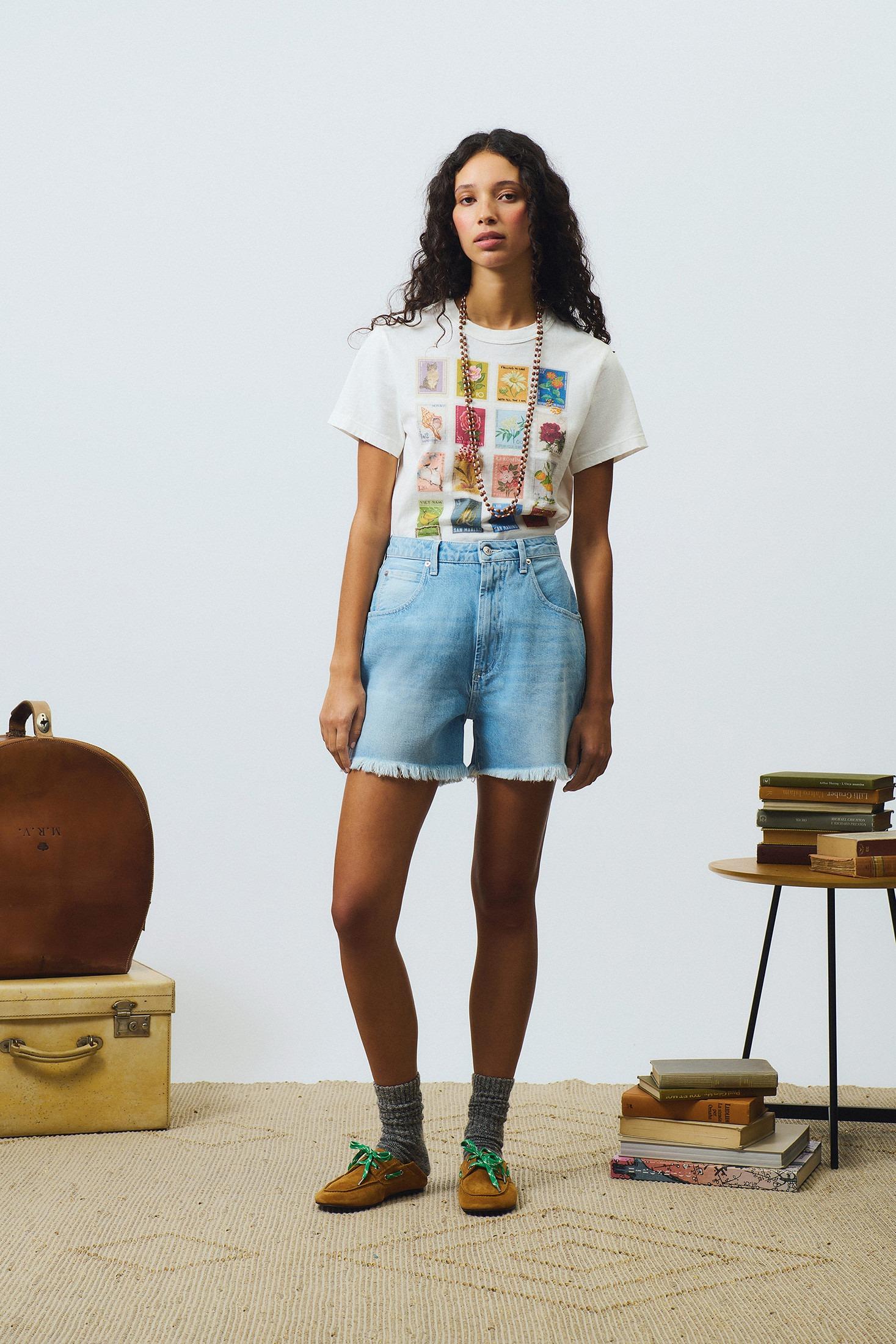 Short Roy Roger's girlfriend recycled denim bora  bora RND107D7213114 C0999 ROY ROGER'S 