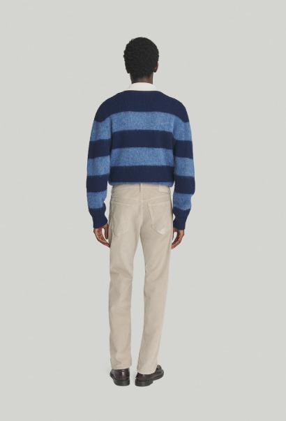 Roy Rogers pantalone in velluto modello Dapper colore mastic RRU90007P4600112 C0134 ROY ROGER'S 