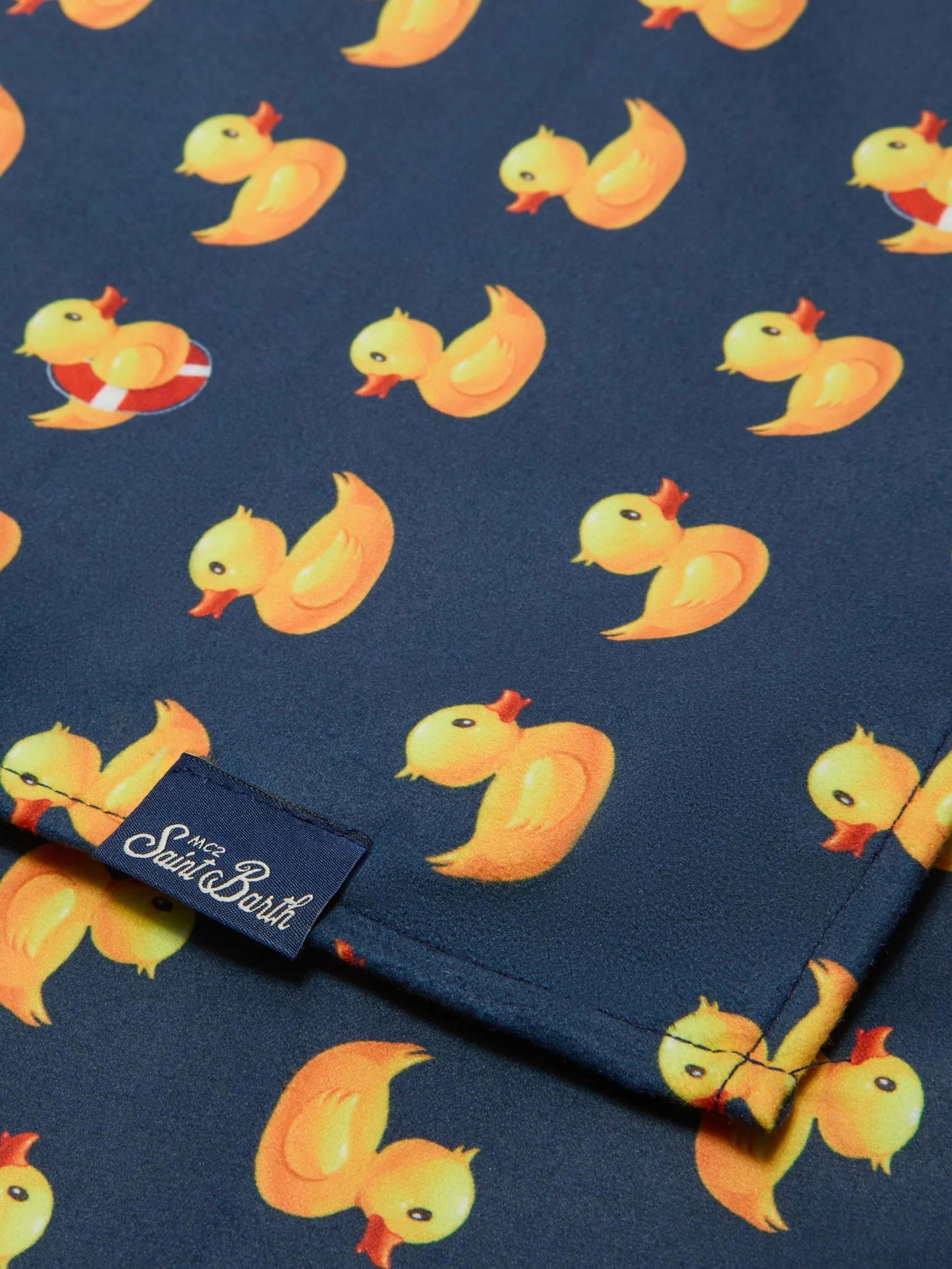 Telo mare Aidan con stampa Ducky e logo AID0001 03152L MC2 SAINT BARTH 