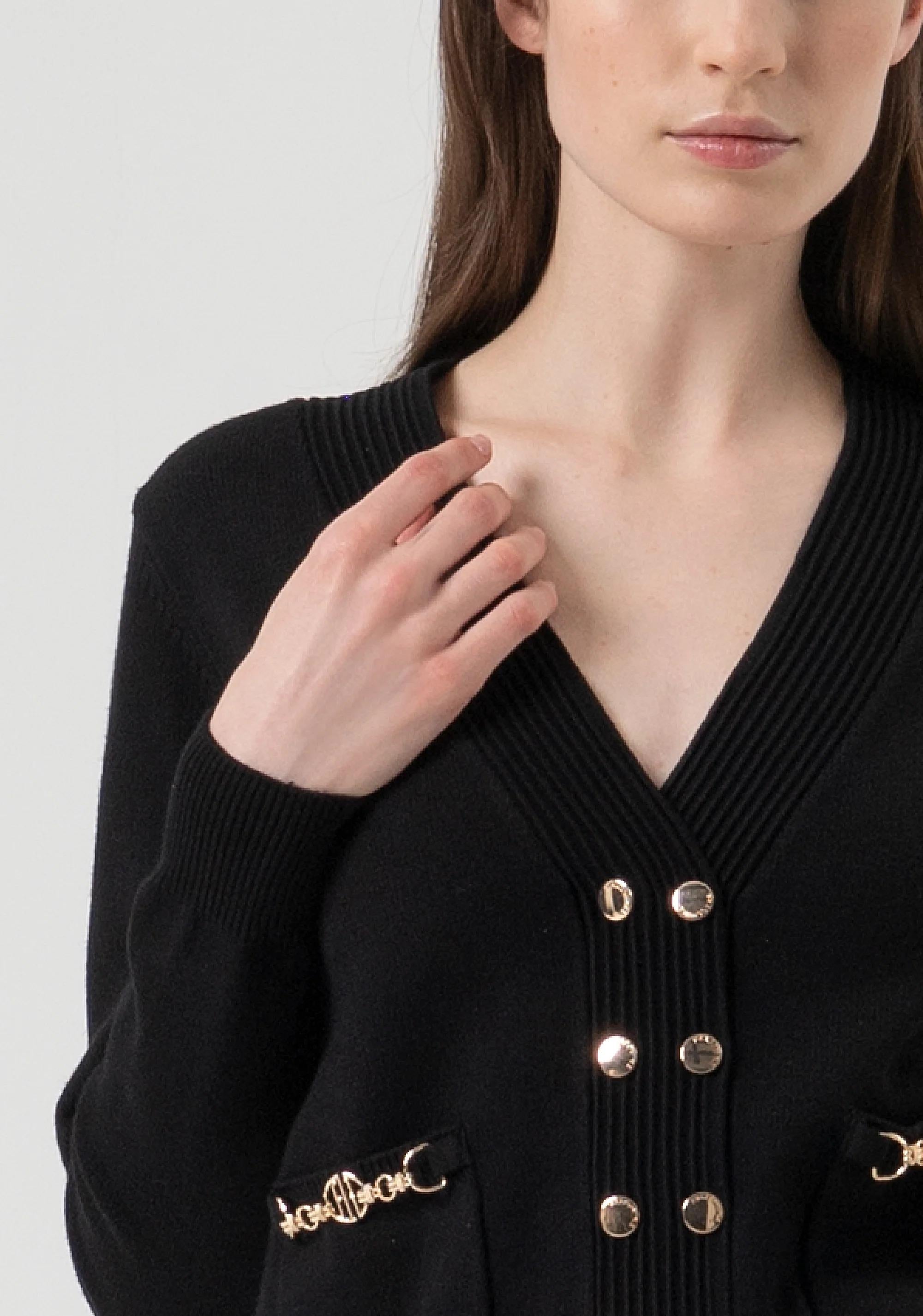 Fracomina Cardigan regular doppiopetto black FR25WT8010K55601 053 FRACOMINA 