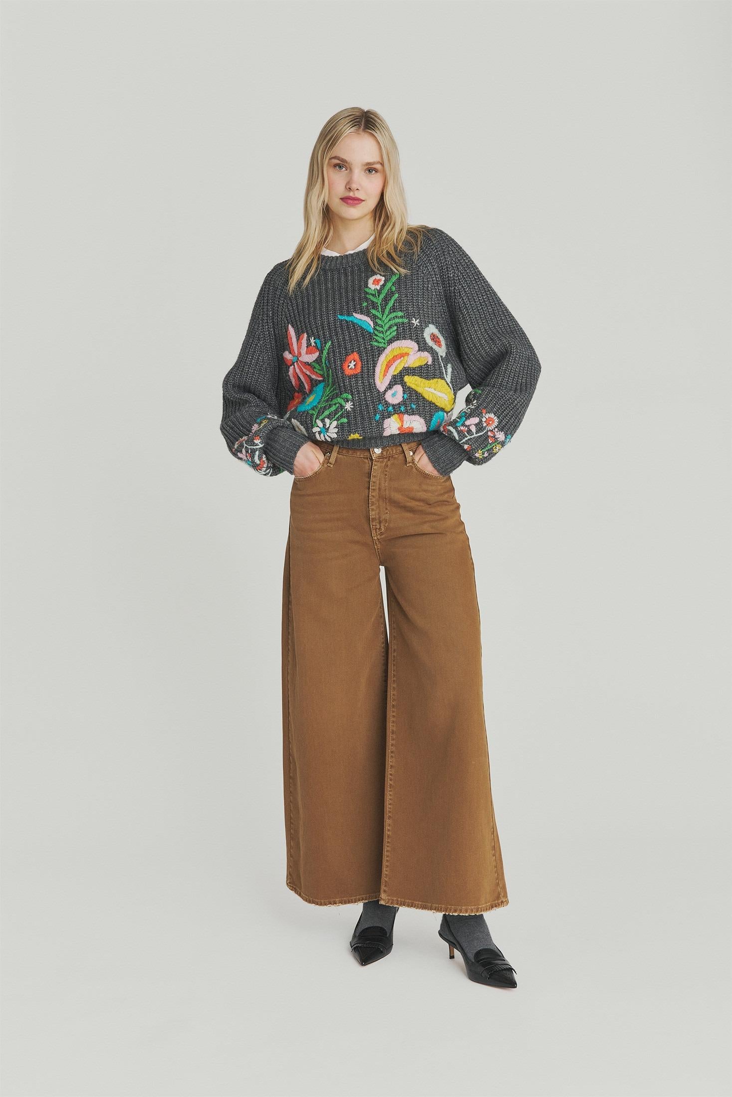 PANTALONE KAORI CON EFFETTO VINTAGE RND90195CN163081 C0419 ROY ROGER'S 