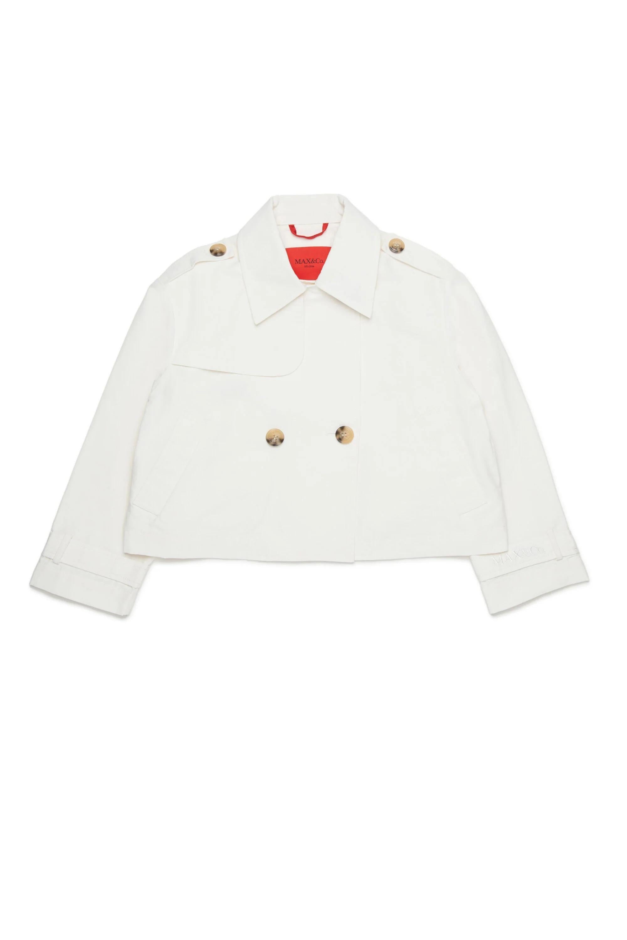 MAX&Co.<BR/>Giacca doppiopetto con logo bianca MX0281-MX003 MX104 MAX&CO KID 