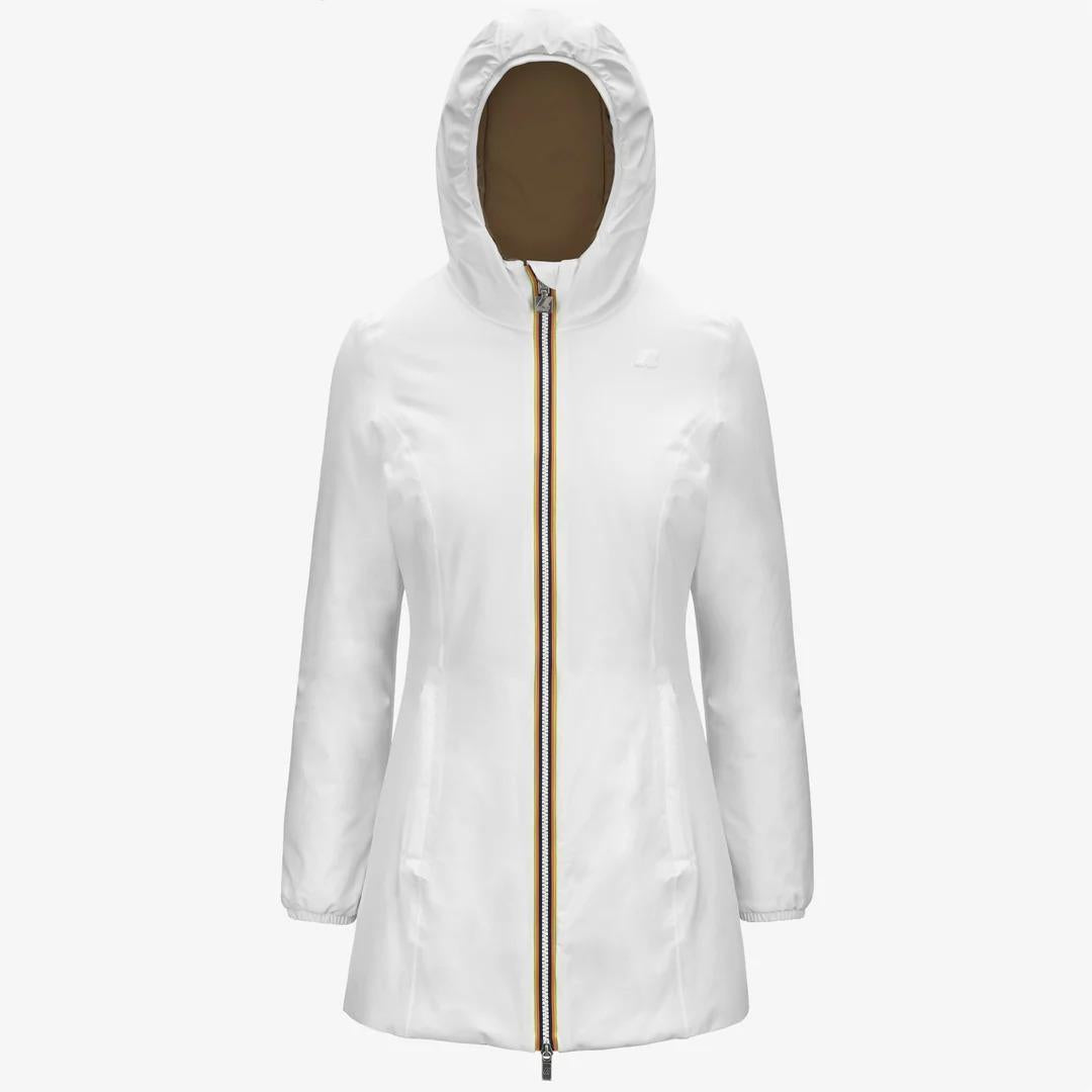 DENISE ST WARM REVERSIBLE<BR/>WHITE G-BROWN C K6128UW BCD K-WAY 