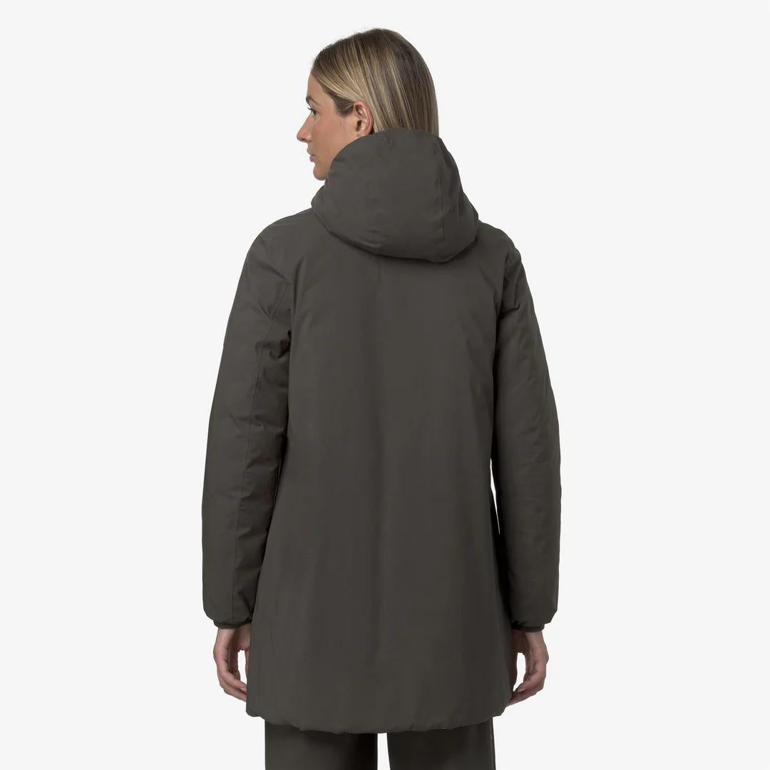 SOPHIE ST THERMO REVERSIBLE<BR/>BLACK OLIVE-GREEN OAK K8134DW B42 K-WAY 