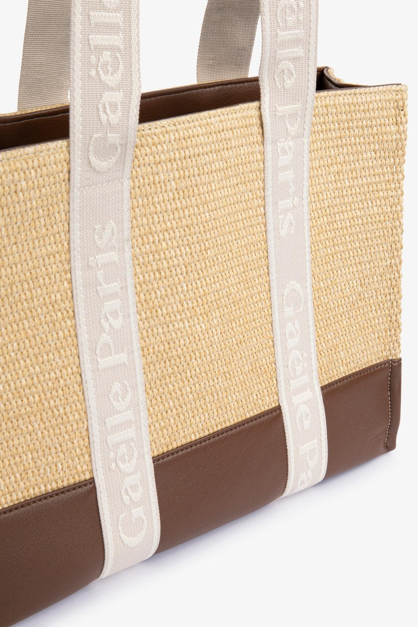 Maxi Shopper Con Manici Jacquard  Naturale - Gaëlle Paris GAACW03135-MTTP0002 BE08 GAELLE 