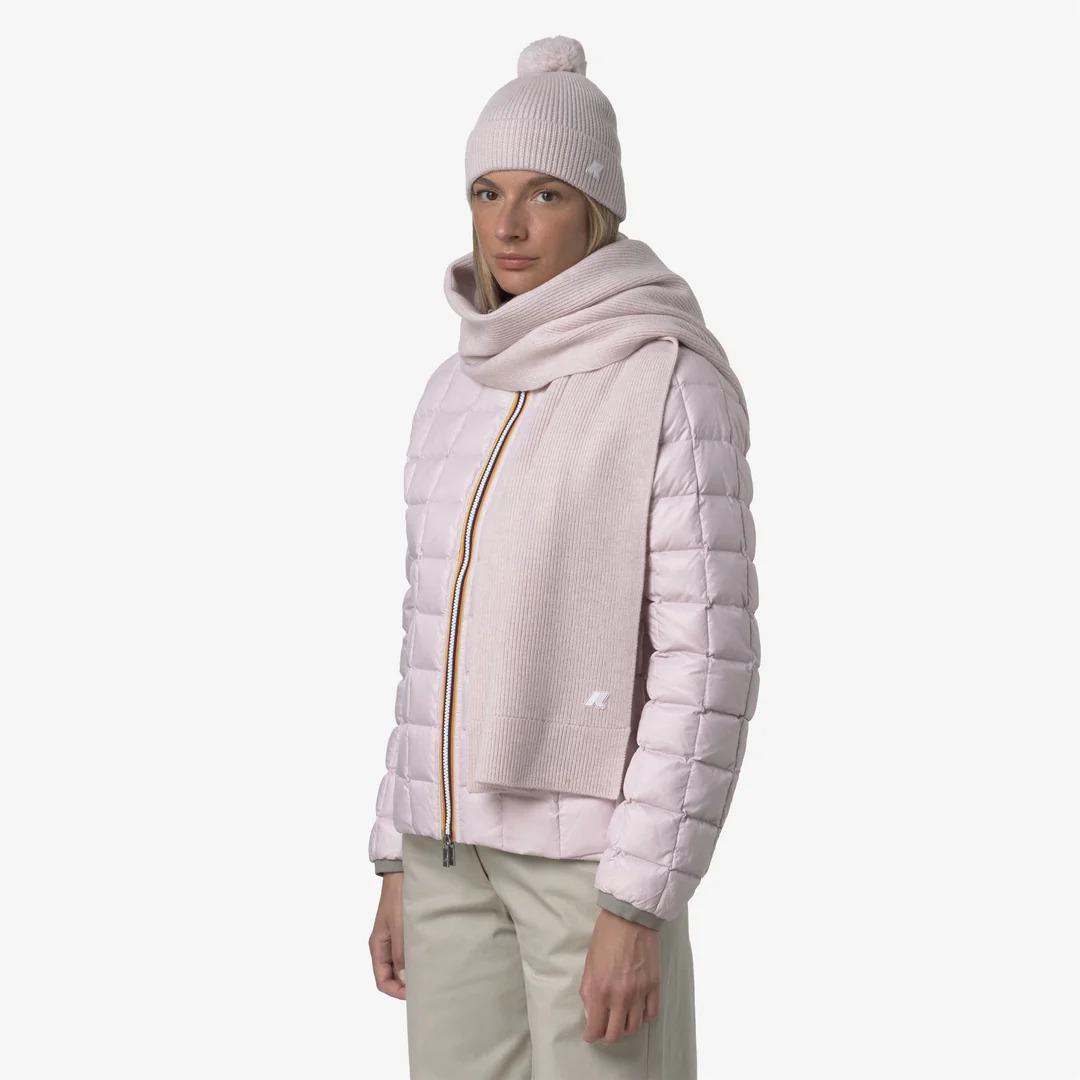 ETIENNE CARDIGAN STITCH WOOL<BR/>ROSE HUSHED MELANGE K5128RW KAL K-WAY 