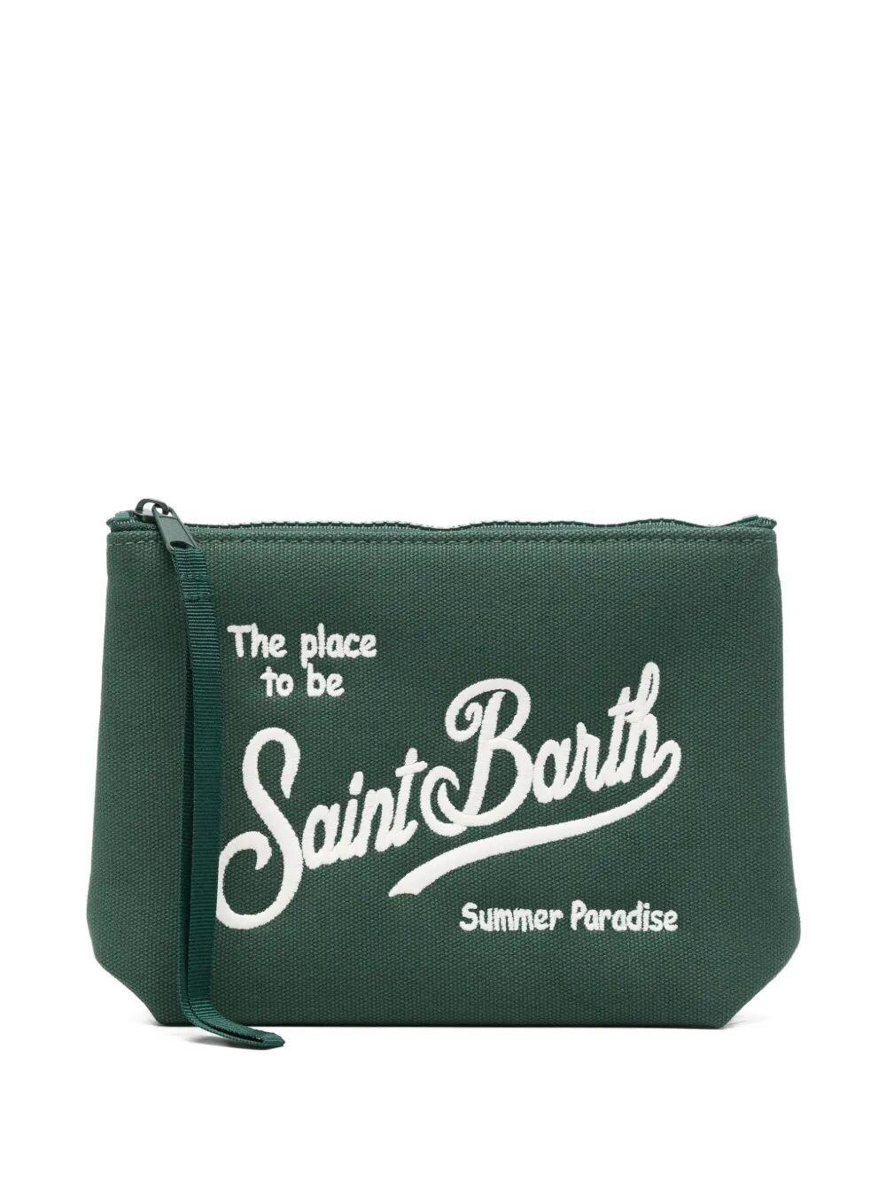 Aline Pochette in canvas VERDE ALI0047 01270L MC2 SAINT BARTH 