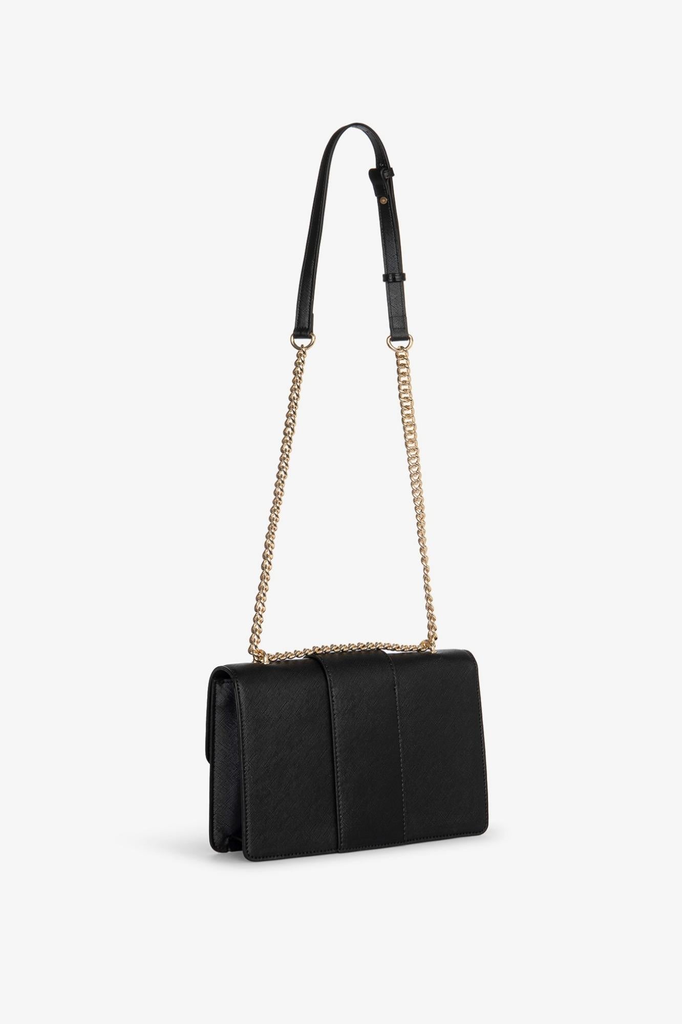 Regular Shoulder Strap Mini Metal Logo  Nero - Gaëlle Paris GAACW03163-MTFI0007 NE01 GAELLE 