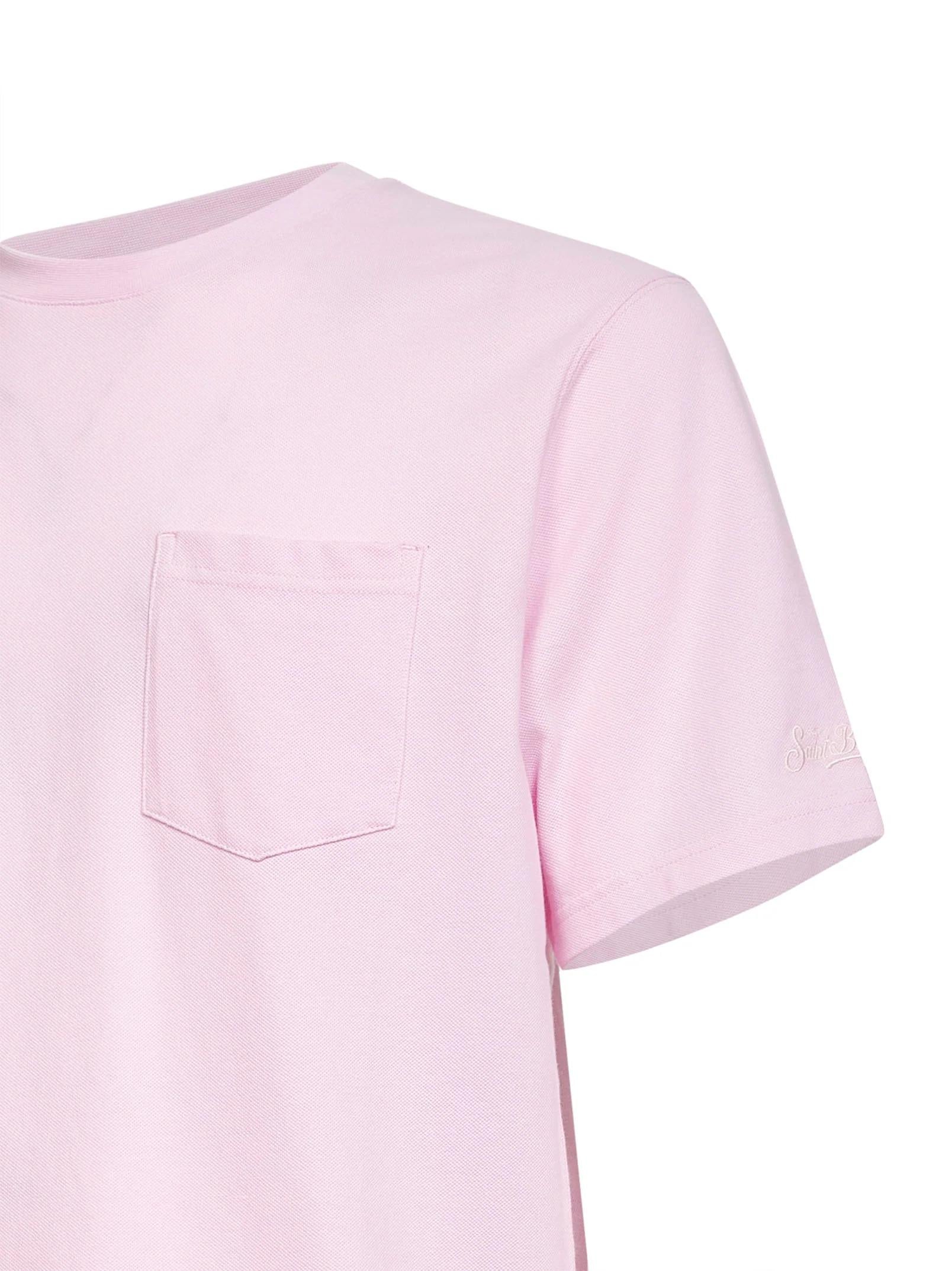 MC2 SAINT BARTH<BR/>T-shirt Bakewell in piquet di cotone stretch rosa BKW0001 00131L MC2 SAINT BARTH 