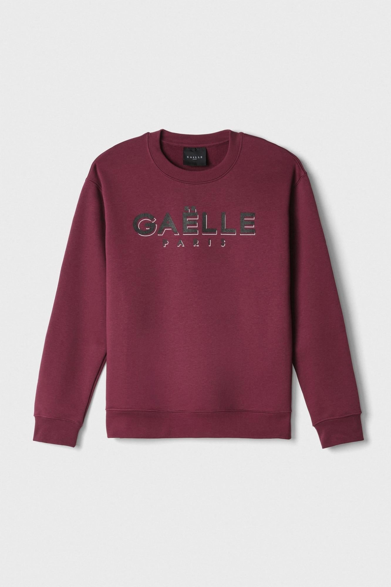 Felpa Girocollo Manica Lunga E Stampa  Bordeaux - Gaëlle Paris GAABM01510-TMTF0012 RS02 GAELLE 
