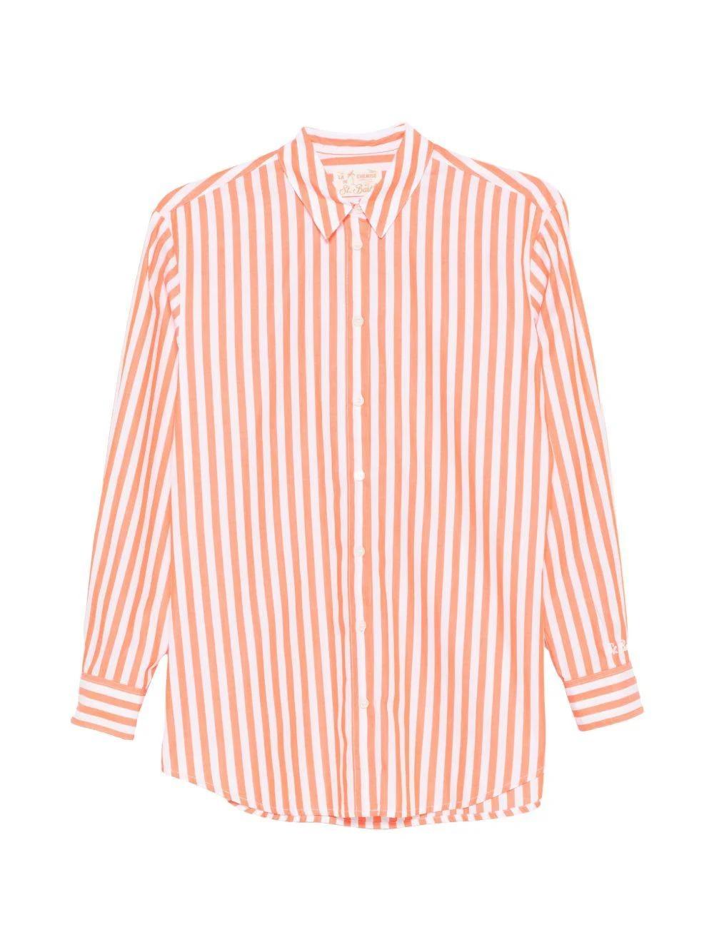 Camicia Brigette MC2 Saint Barth multicolore con motivo a righe BRIG001 01371L MC2 SAINT BARTH 