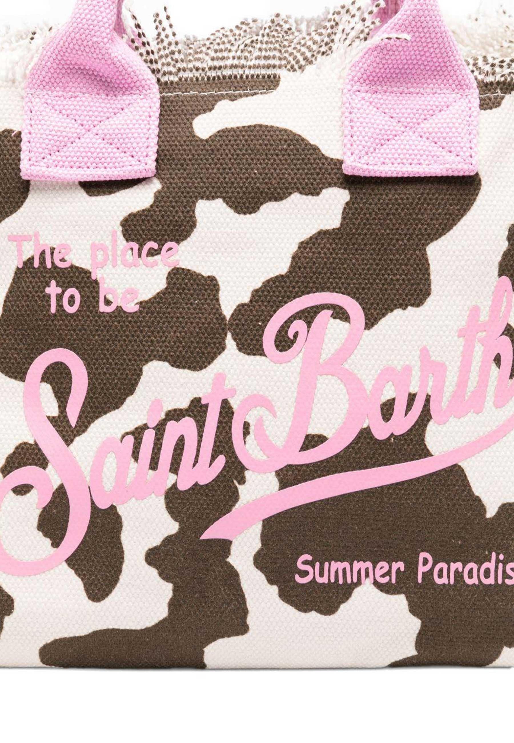 Mc2 saint barth Borsa Colette Effetto Muccato Logo Rosa COL0001 00327L MC2 SAINT BARTH 