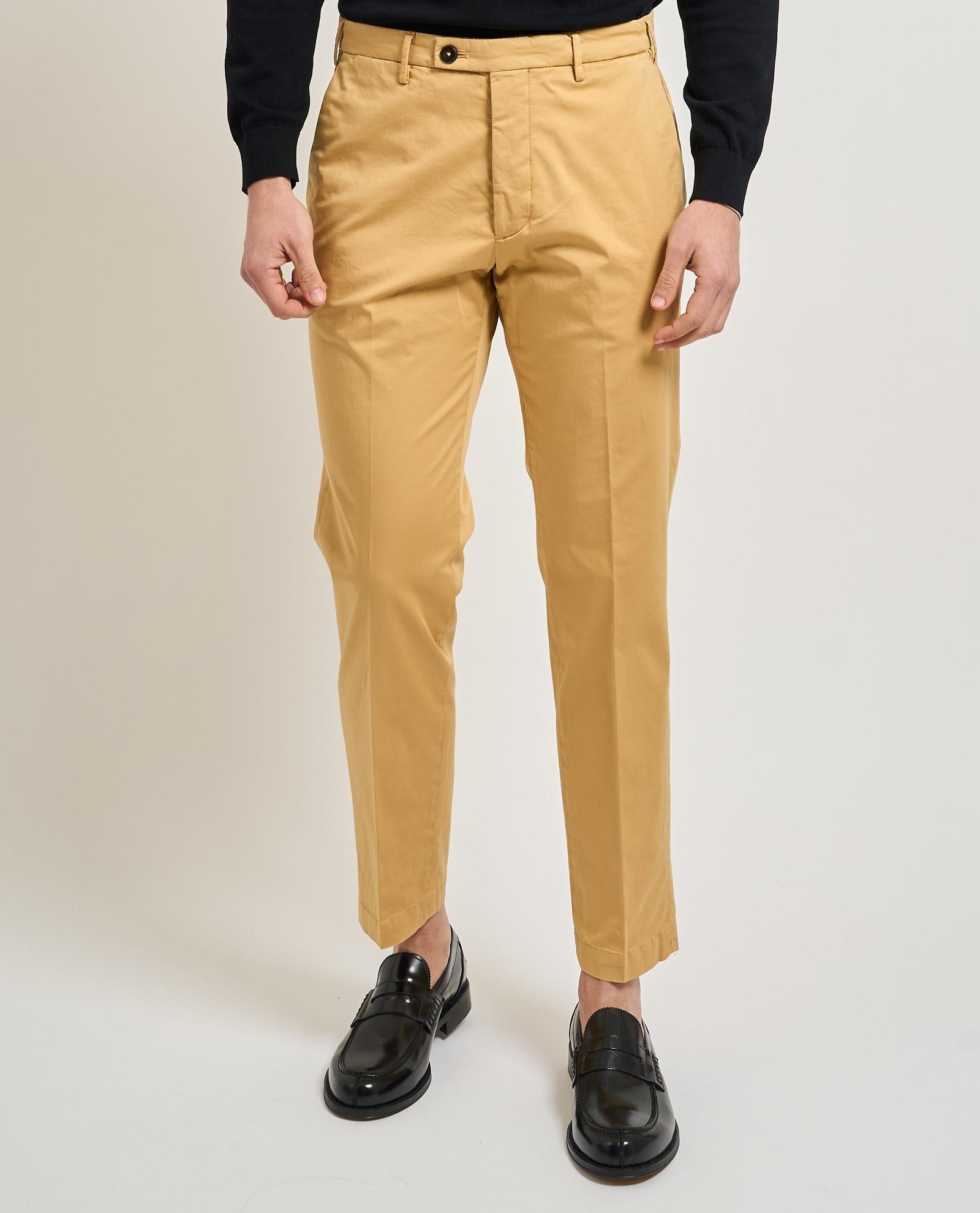 Pantaloni uomo Michael Coal con bottone Ocra MCBRA2030S26C789 MCBRA2030S26C 789 MICHAEL COAL 