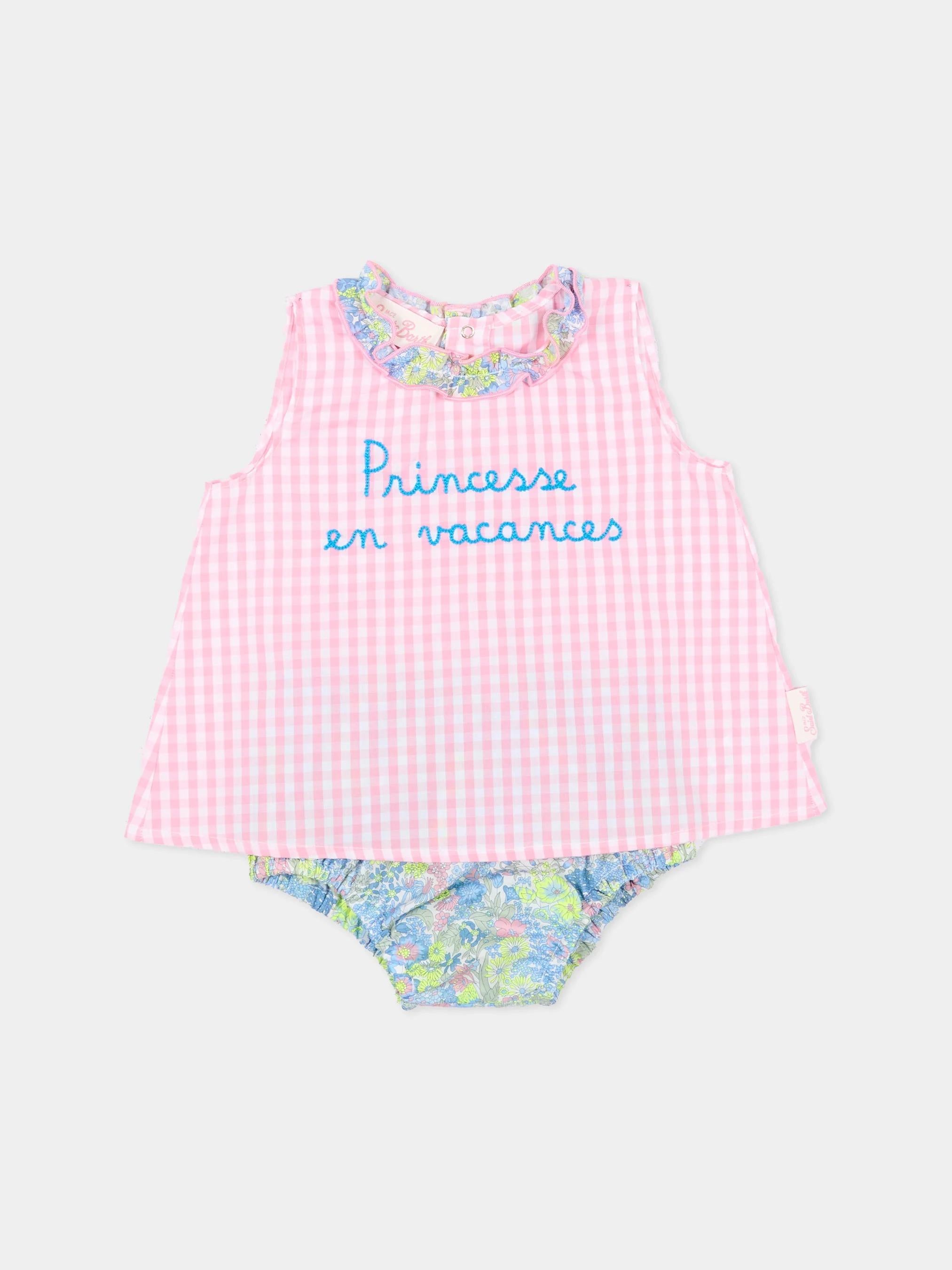 Mc2 Saint Barth<BR/>Completo rosa Abbey per neonata ABB0002 00974L MC2 SAINT BARTH 