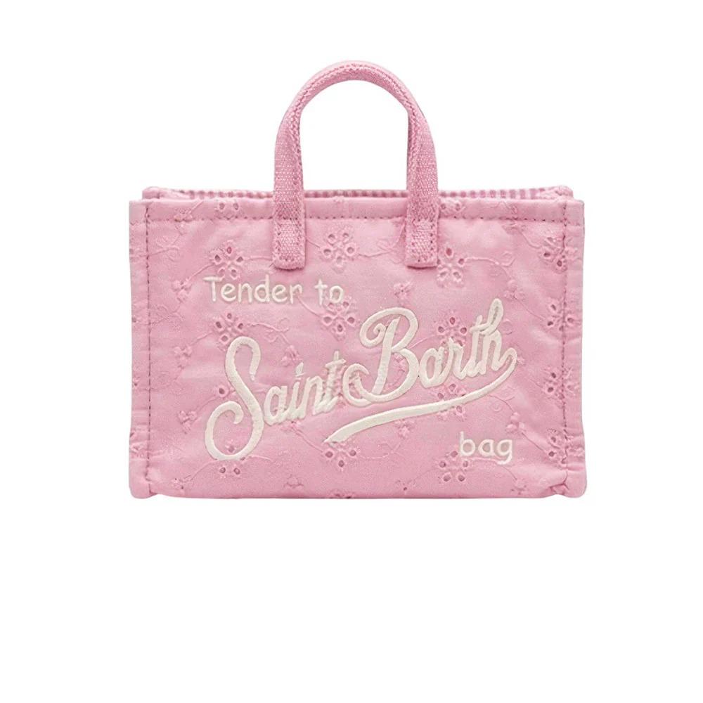 Phone Bag in pizzo Sangallo rosa PHONE012 03025L MC2 SAINT BARTH 