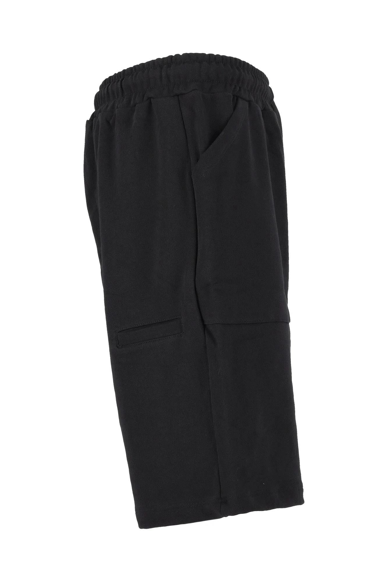 Disclaimer In Felpa Bermuda Colore Nero 26EDS55415 NERO-ST.BIANCA DISCLAIMER 