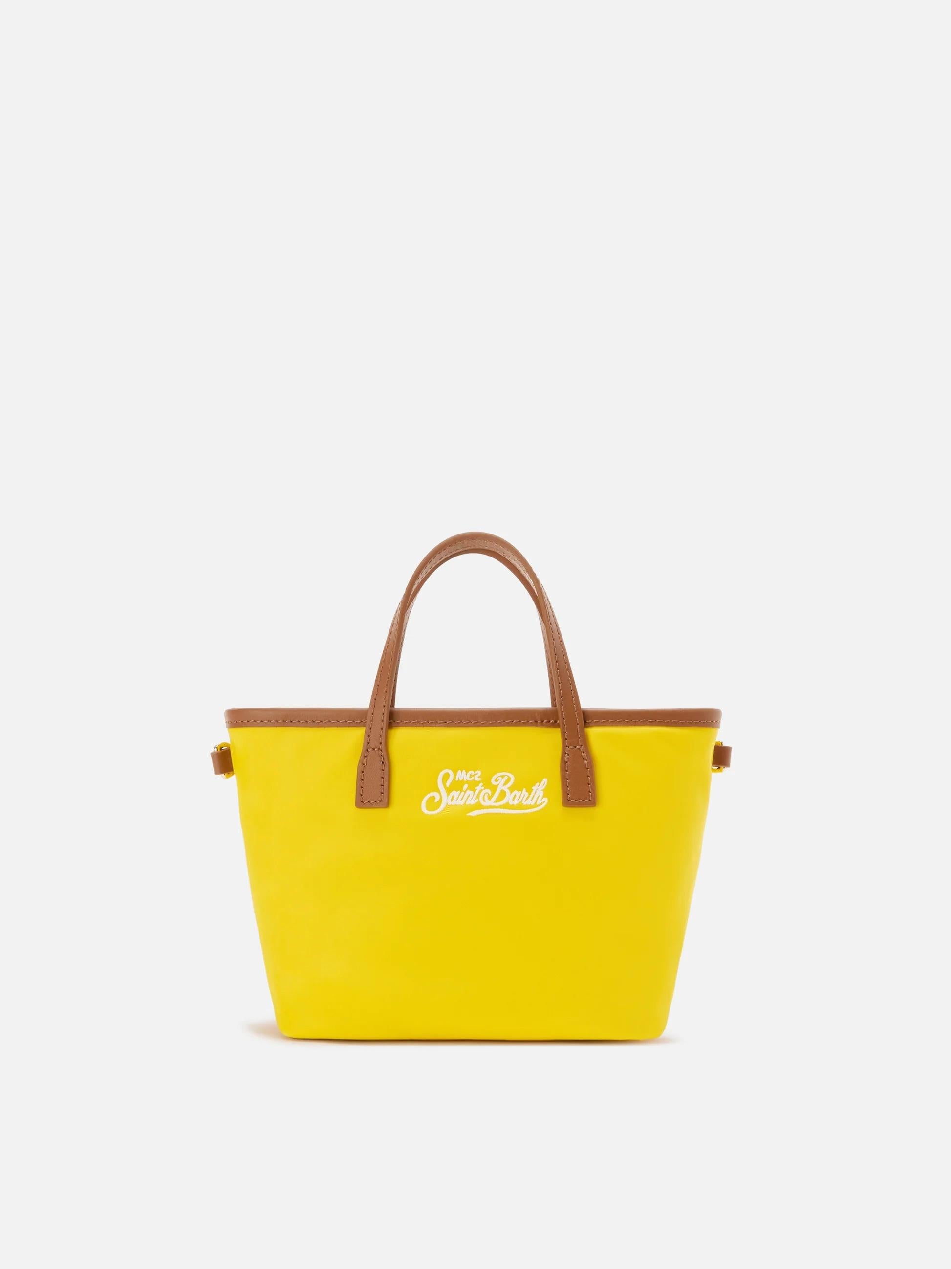 Borsa City mini in nylon giallo CB0005 01824L MC2 SAINT BARTH 