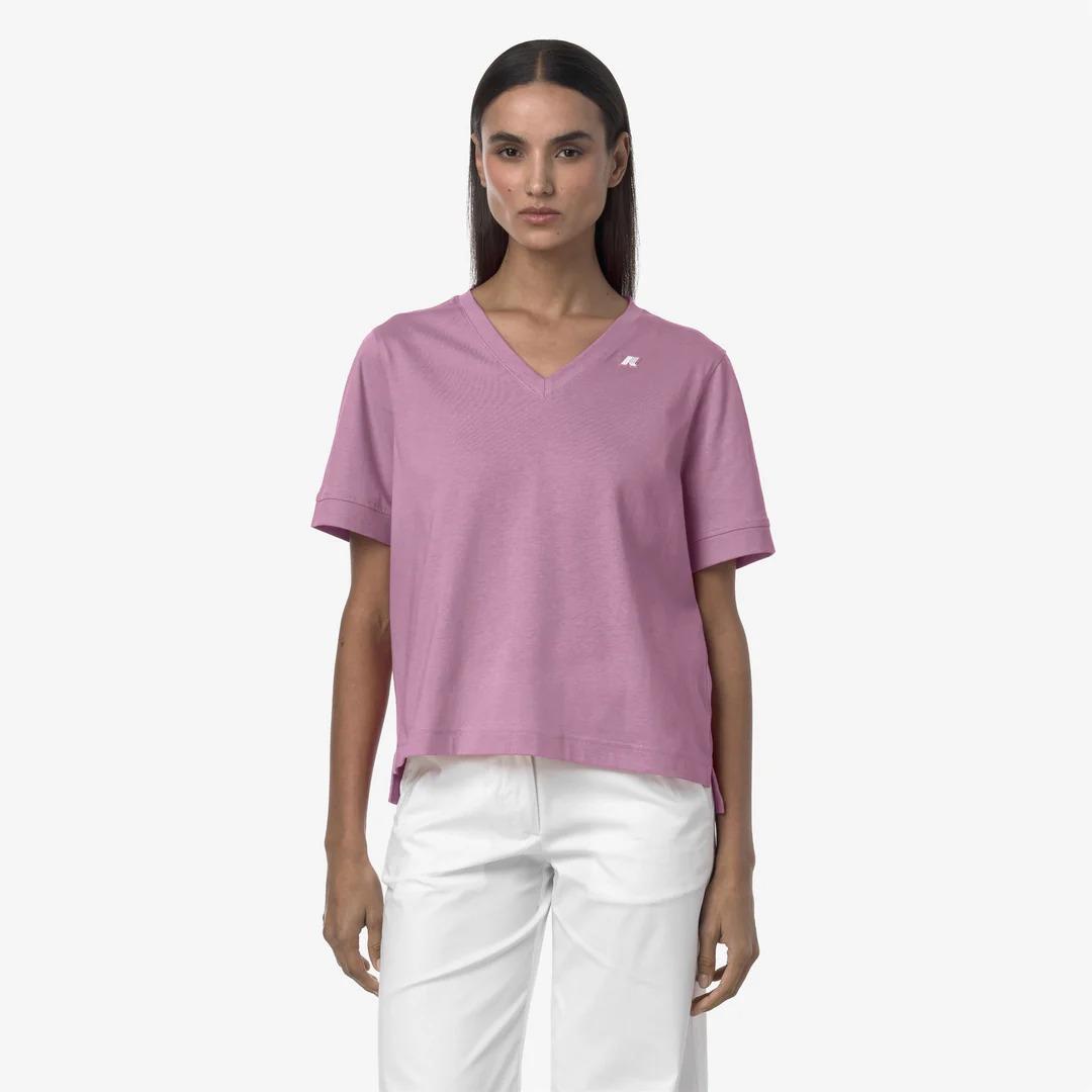 LEDA JERSEY<BR/>VIOLET GLICINE K2148FW H41 K-WAY 
