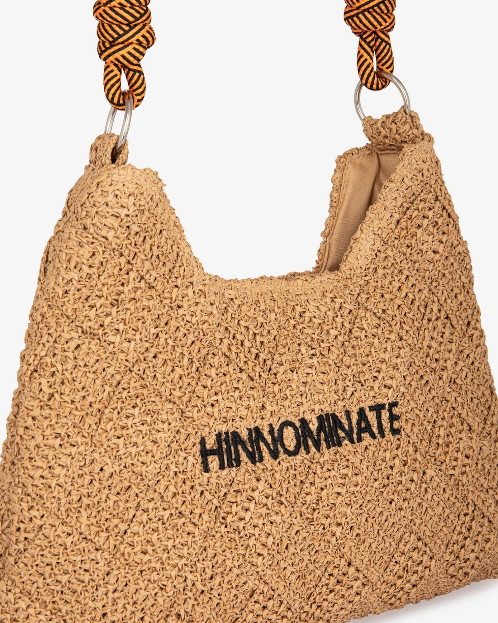Piccola borsa in rafia  HINNOMINATE naturale HMABW00202-MTTP0002 BE08 HINNOMINATE 