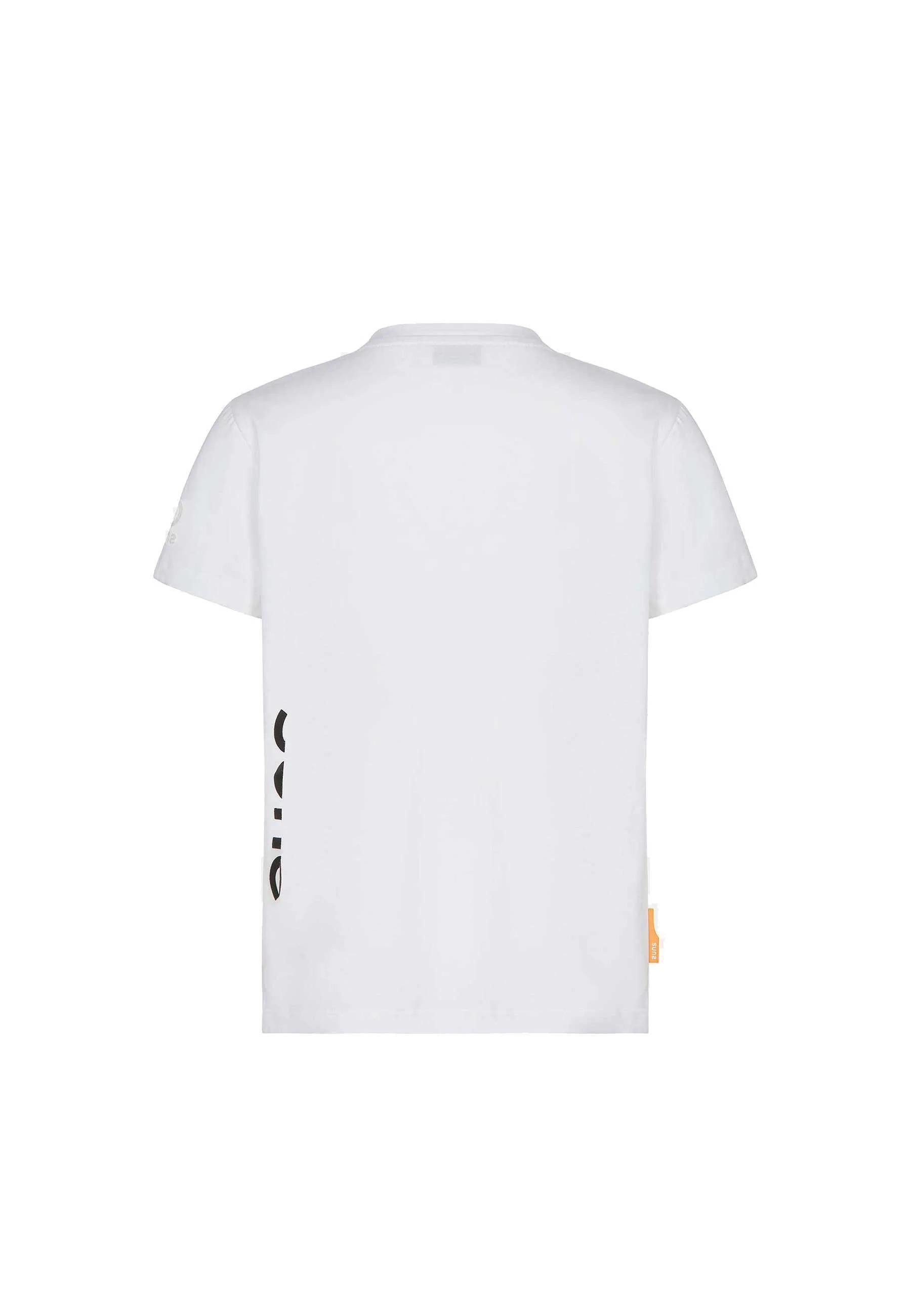 Suns T-shirt Girocollo Bianca con Stampa Logo TSS6114U WHITE SUNS 