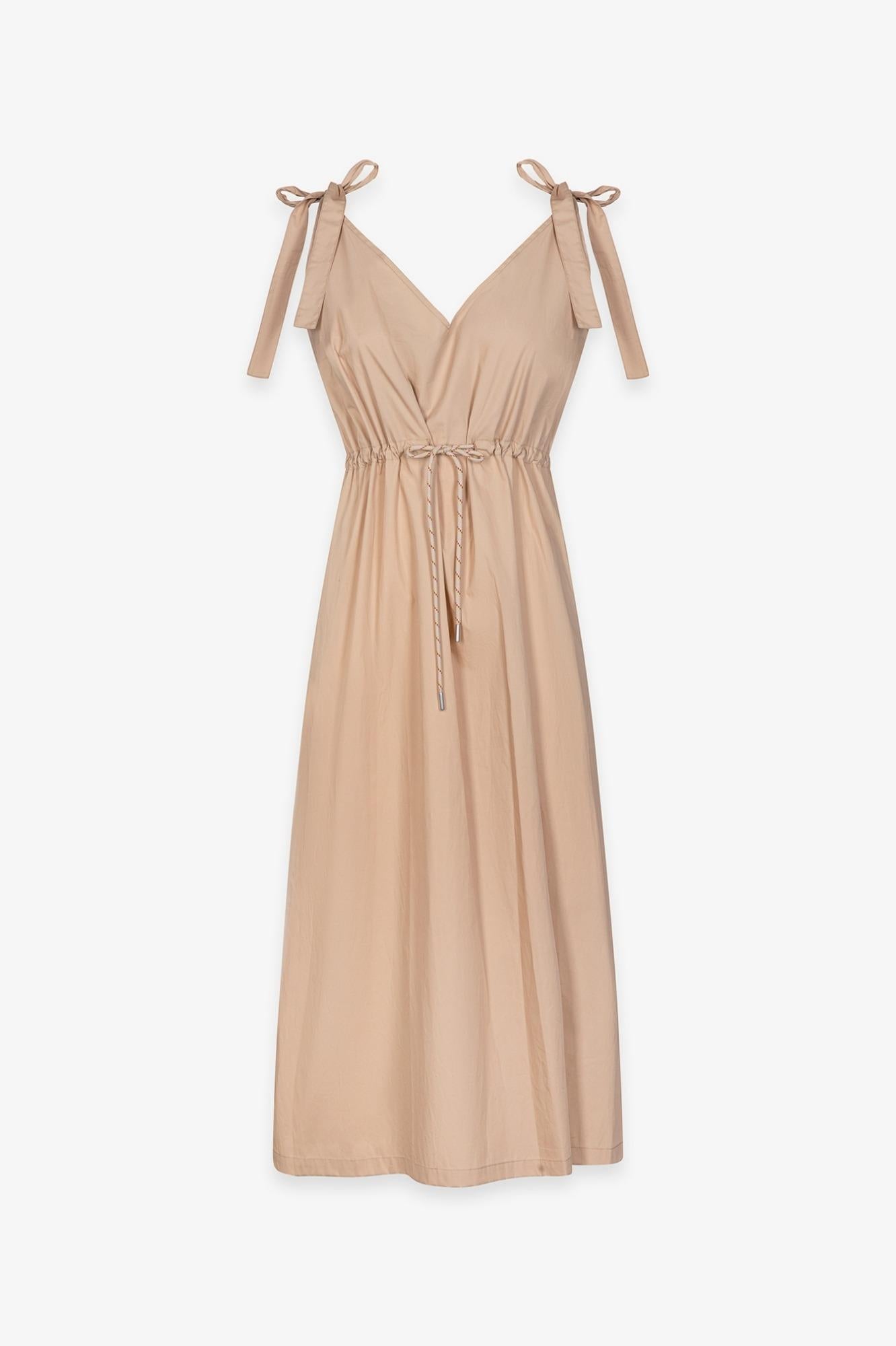 Abito Midi Con Spallina Fusciacca  Safari - Gaëlle Paris GAABW09736-TMTL0028 BE33 GAELLE 