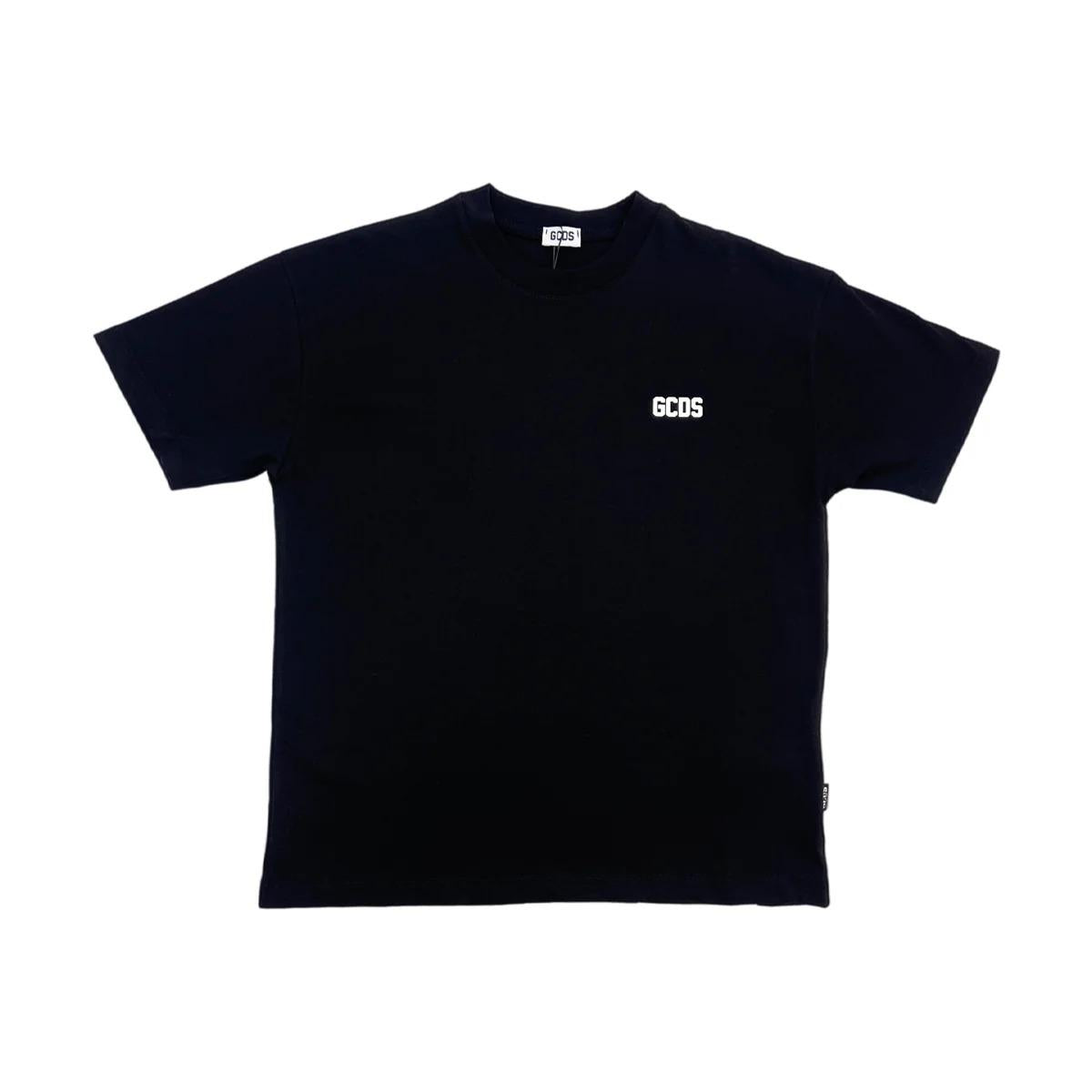Gcds tshirt nera bambino maxi logo sul retro Z0UJQC587J105* 999R GCDS 
