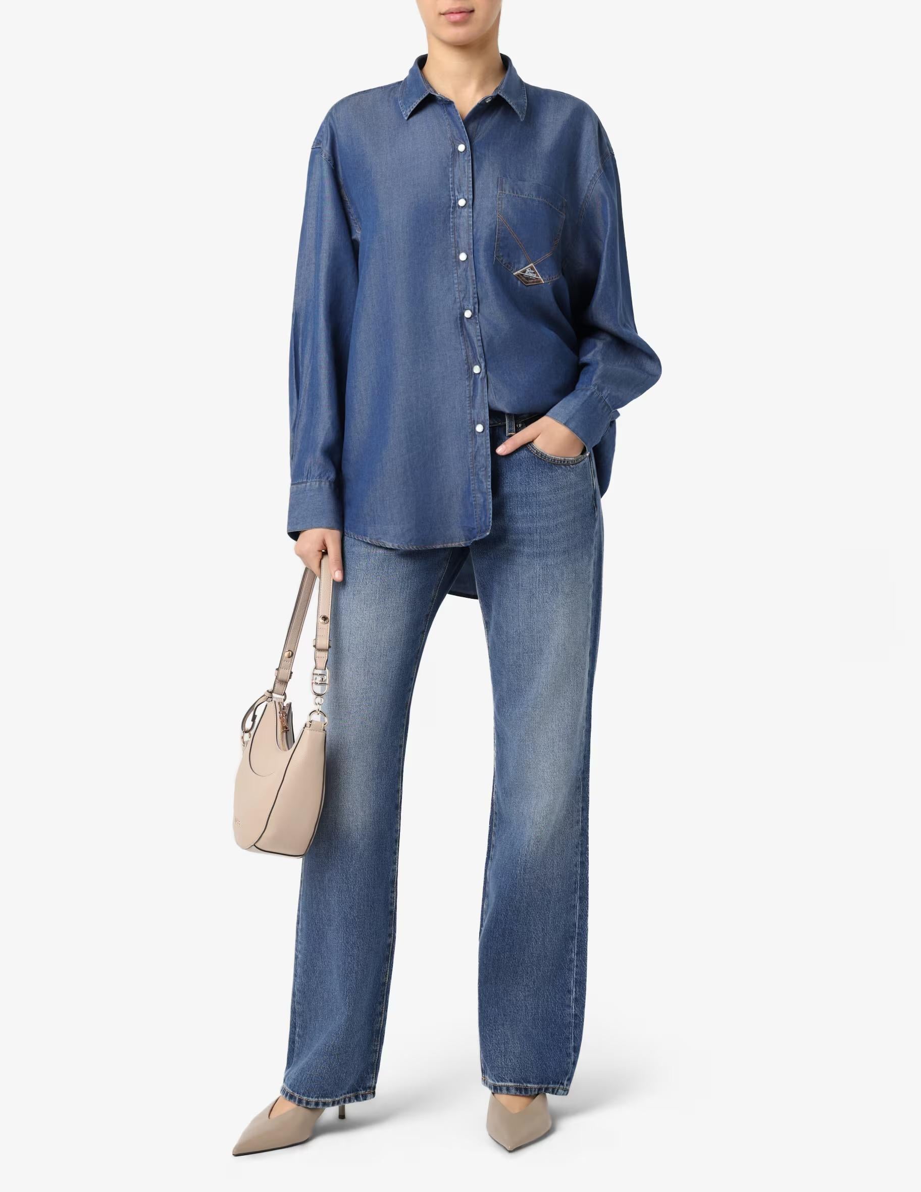 Camicia Roy Roger's  danielle denim lyocell sw RND90159D6920111 C0999 ROY ROGER'S 