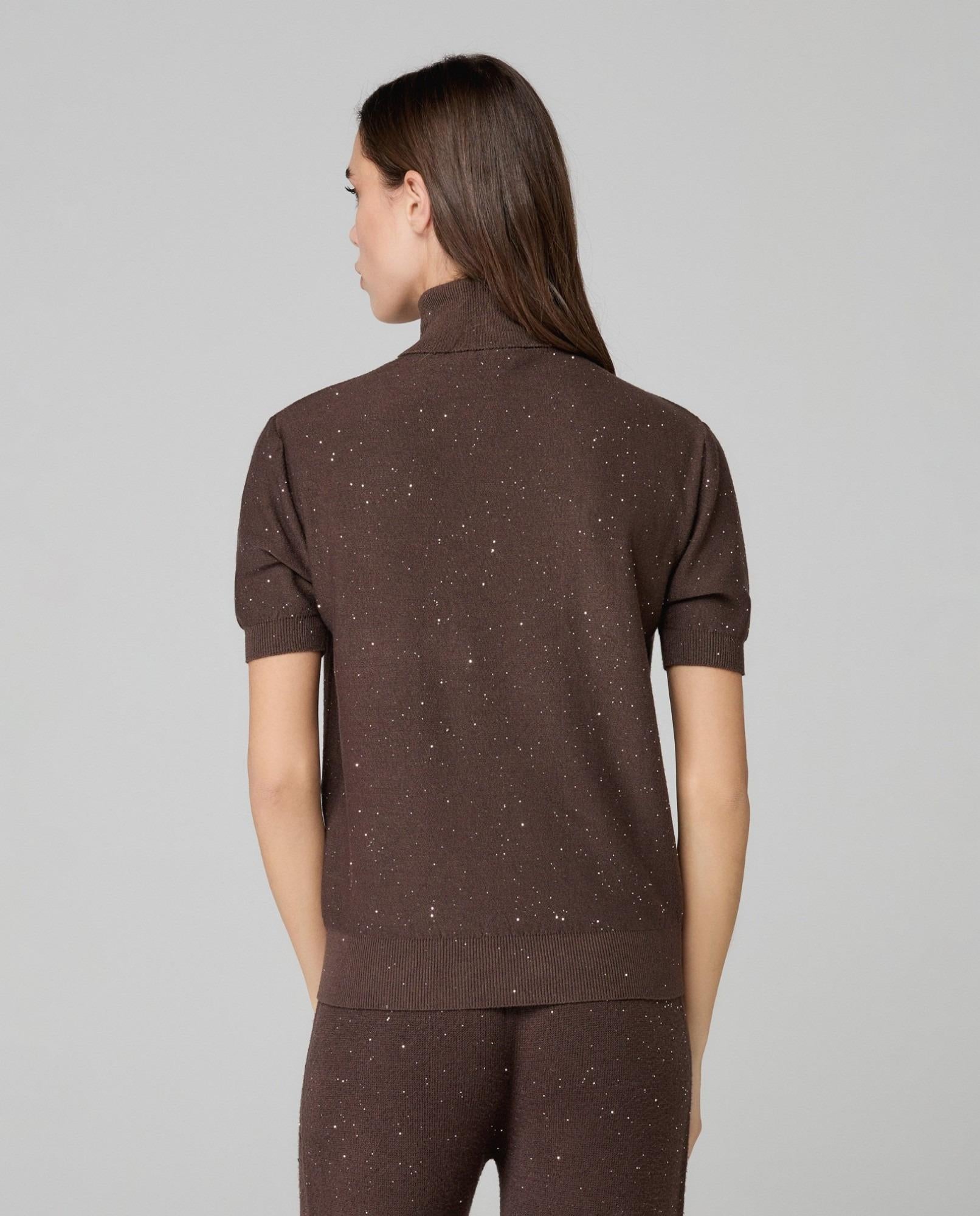 Dolcevita Mezza Manica Con Paillettes  Moro HINNOMINATE HMABW02312-MTTM0001 MA03 HINNOMINATE 