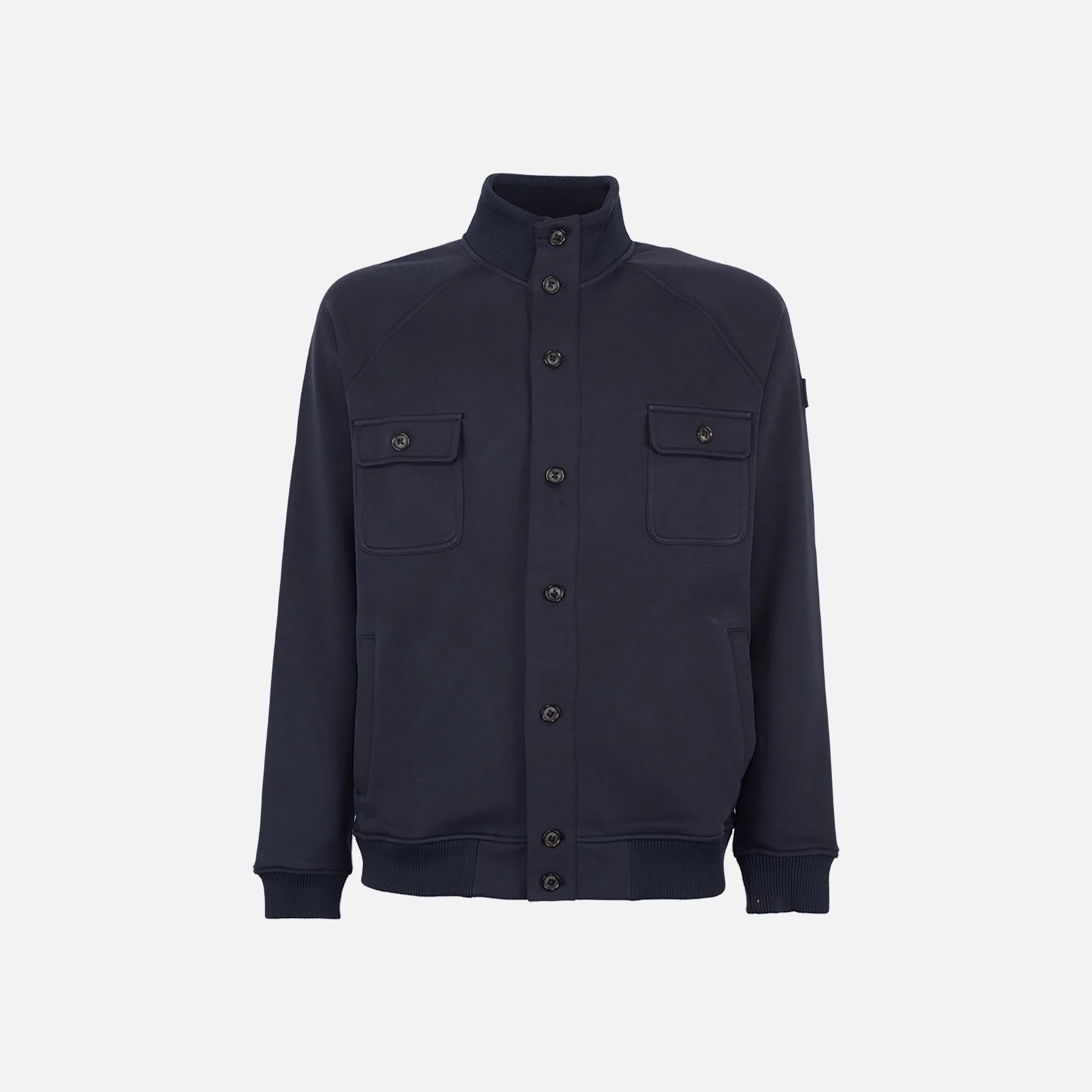 Liu-jo Cardigan in felpa di cotone Dark blue QF5160F0328 94013 LIU-JO 