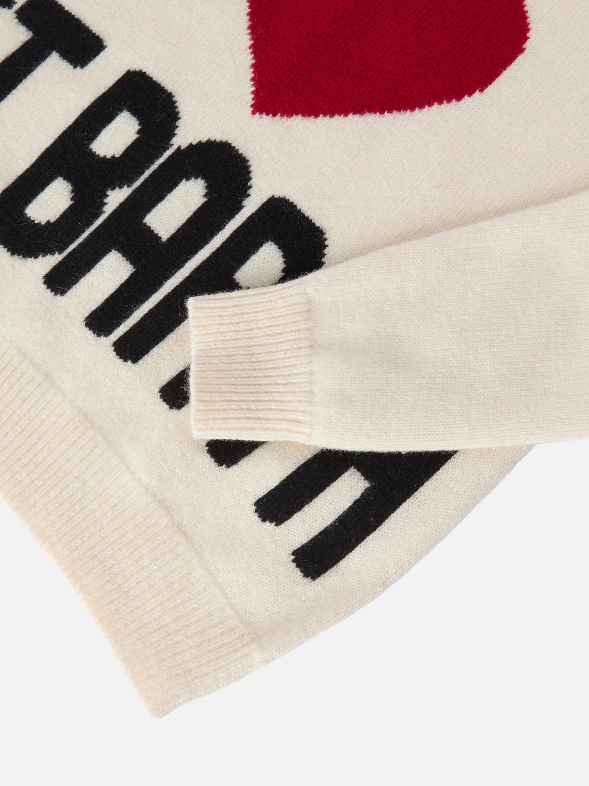 Maglione Kyla Jr in lana con jacquard cuore St. Barth KYLA004 01391I MC2 SAINT BARTH 