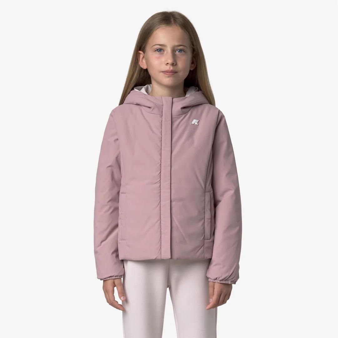 . LILY ST WARM REVERSIBLE<BR/>ROSE HUSHED-ROSE PINKISH K71339W B2K K-WAY 