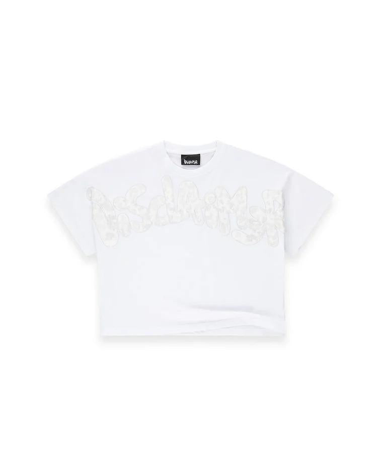 DISCLAIMER t-shirt in jersey 26EDS55554BIANCO-ST.ANIMALIER 26EDS55554 BIANCO-ST.ANIMALIER DISCLAIMER 