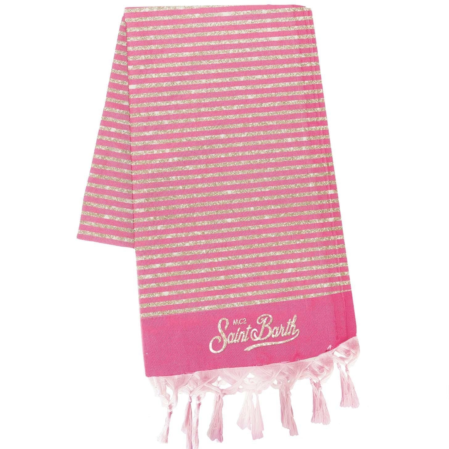 MC2 Saint Barth<BR/>Telo mare Foutas in Lurex Fucsia FOUT016 09140L MC2 SAINT BARTH 